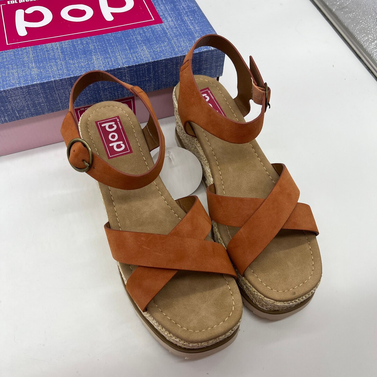 Other Pop Cicci Women Shoes Ankle Strap Casual Wedge Size US 11 / IT 41 - 5 Thumbnail