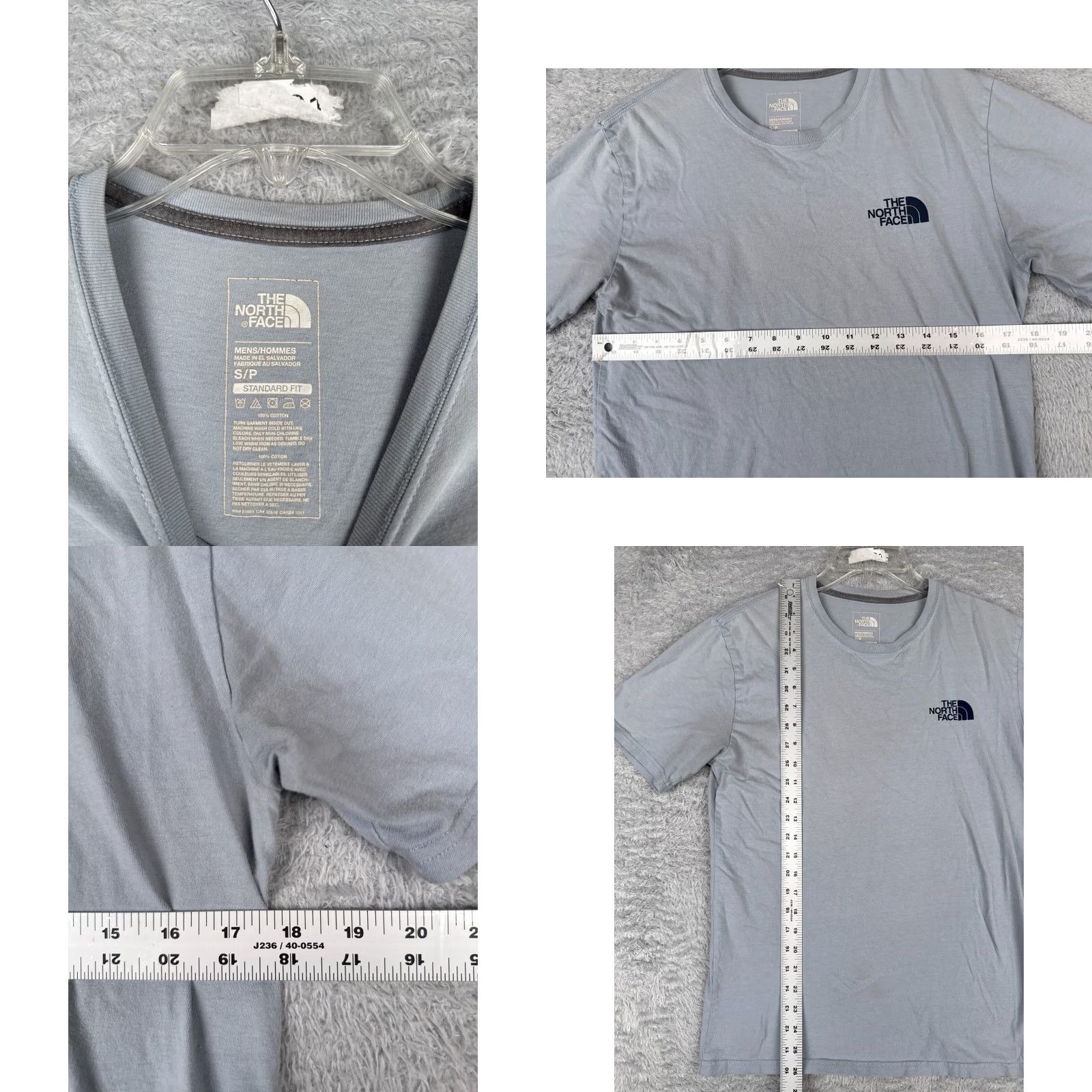 The North Face The North Face Shirt Men Small Blue Short Sleeve Crew Neck Cotton-Blend Logo All Seasons Breathable Mens Size US S / EU 44-46 / 1 - 8 Thumbnail