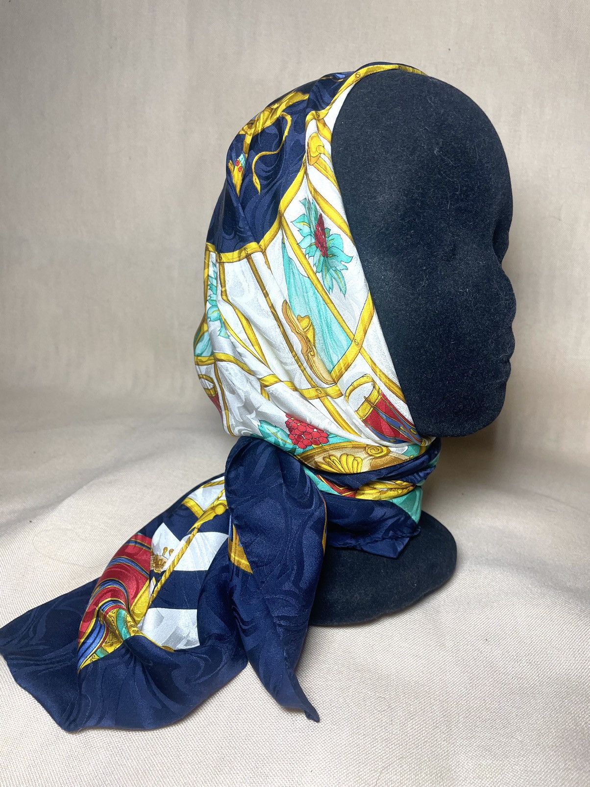 Versace × Vintage Gianni Versace jacquard art music silk scarf Size ONE SIZE - 9 Thumbnail