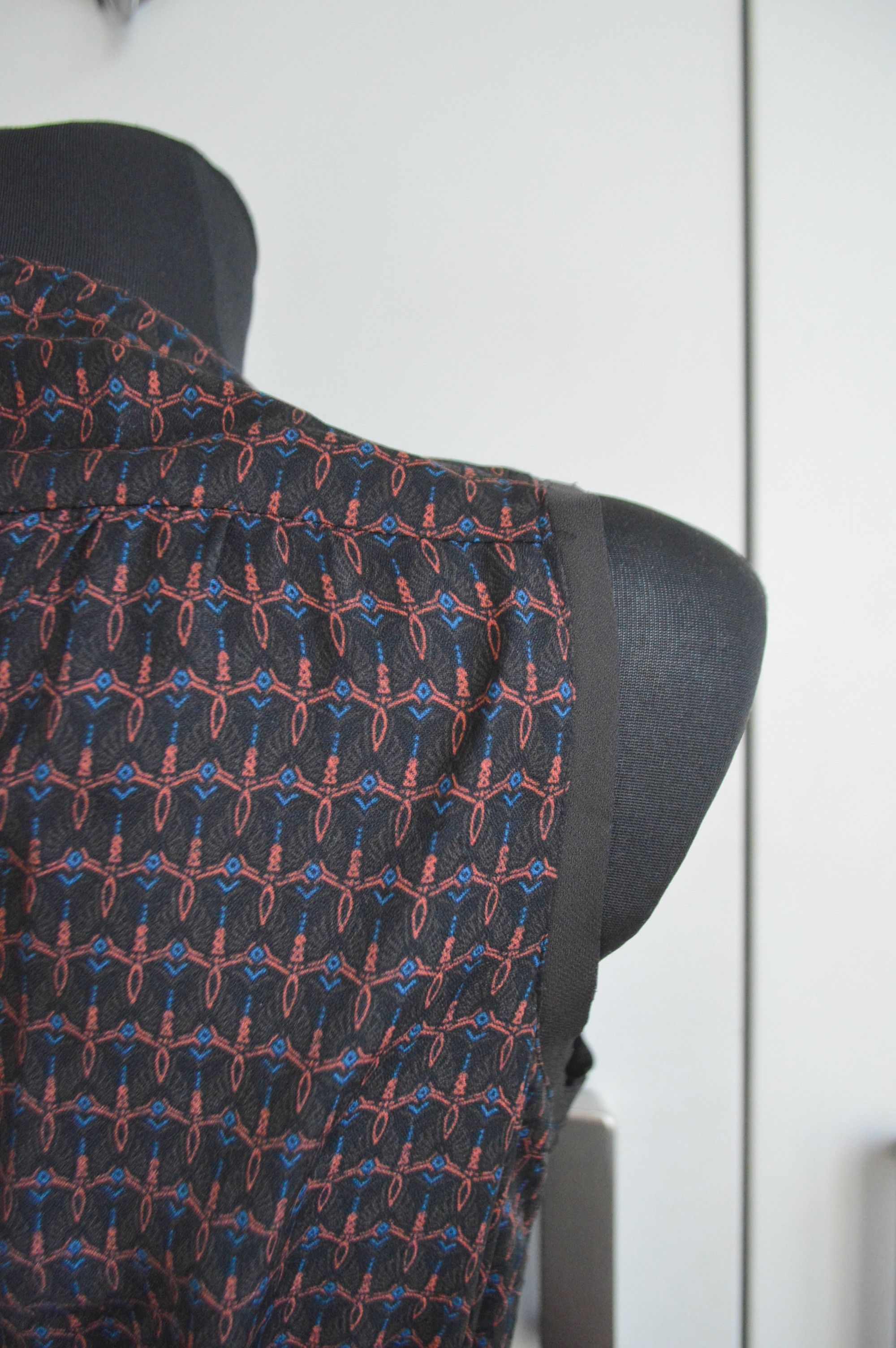 Vera Wang Vera Wang 00s dress asymetrical print rare Size S / US 4 / IT 40 - 6 Thumbnail
