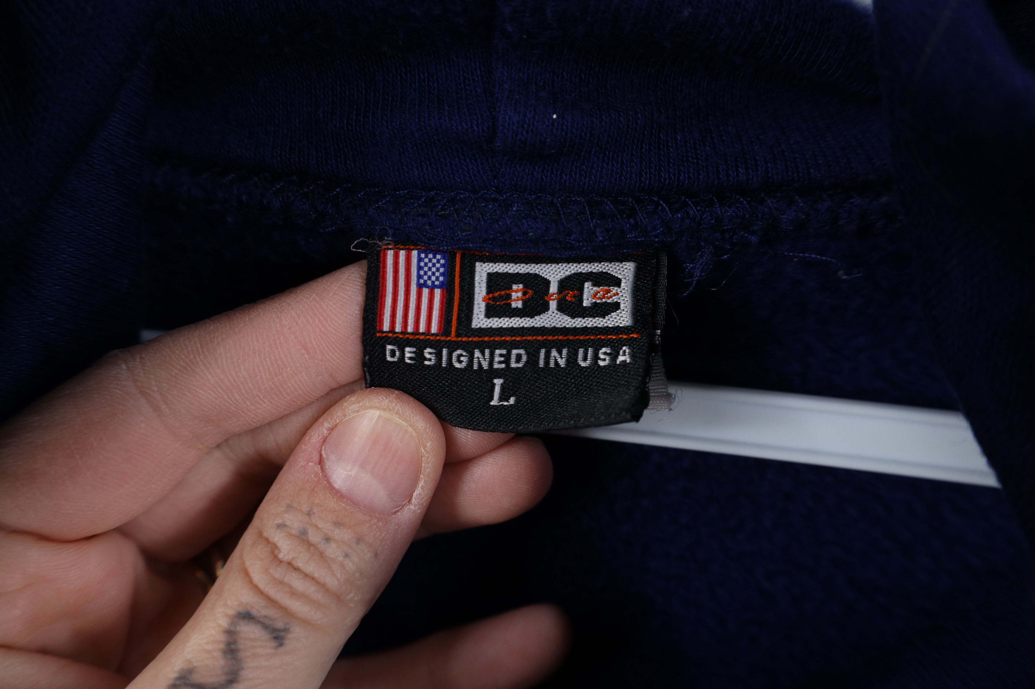 Vintage Vintage 90s Y2K Streetwear USA Flag Washington DC Hoodie Size US L / EU 52-54 / 3 - 12 Thumbnail