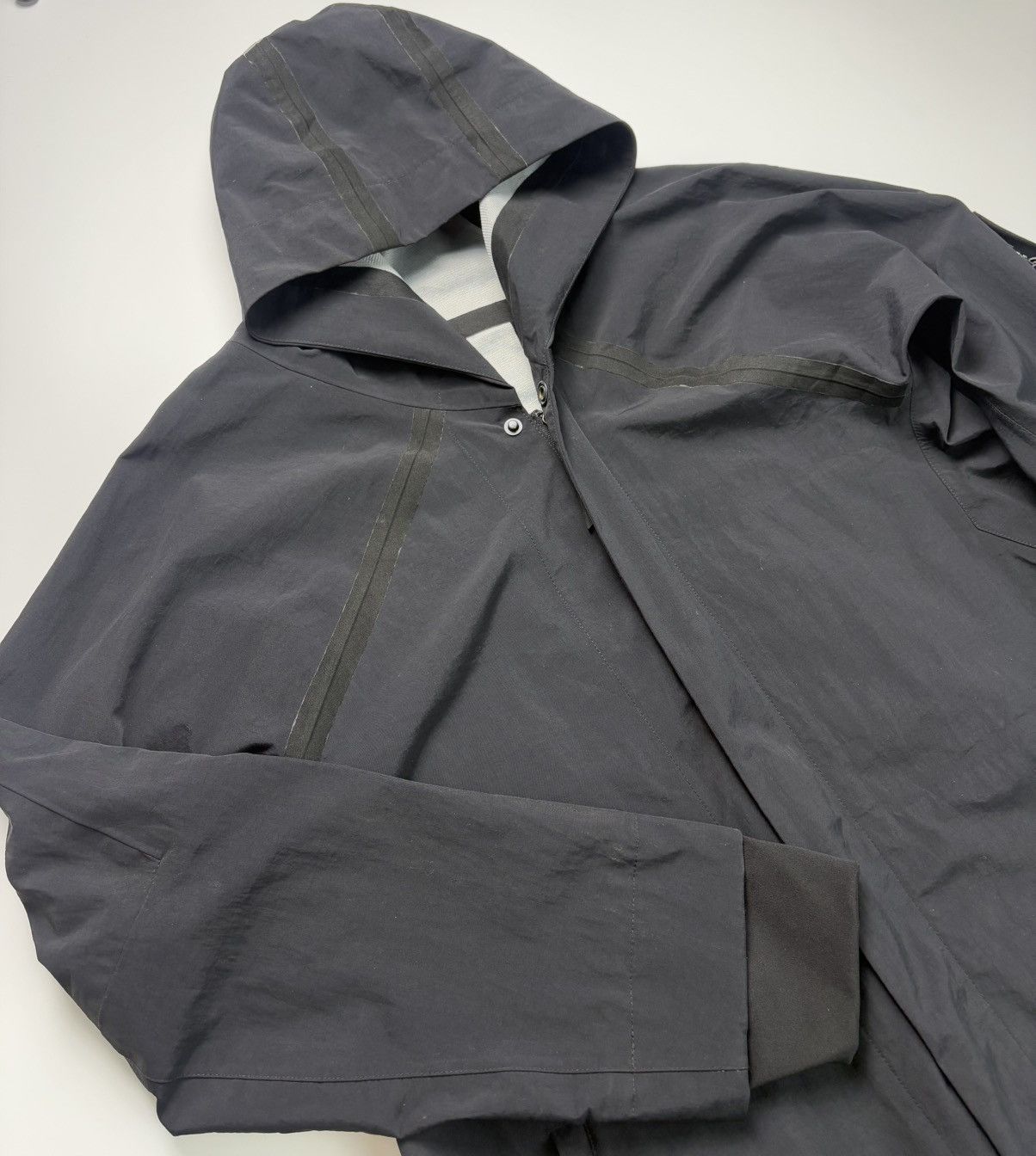 11 By Boris Bidjan Saberi 11 by Boris Bidjan Saberi Reflective Tape Outdoor Parka Size US XL / EU 56 / 4 - 5 Thumbnail