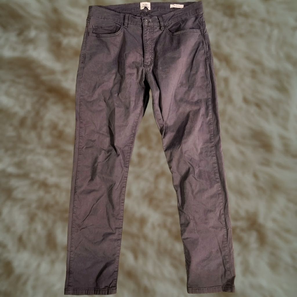 Flint And Tinder Flint and Tinder Pants Mens 32x29 Gray Slim Fit Stretch Chino Slim Tapered Pockets 29in Inseam Regular Mens Size US 32 / EU 48 - 1 Thumbnail