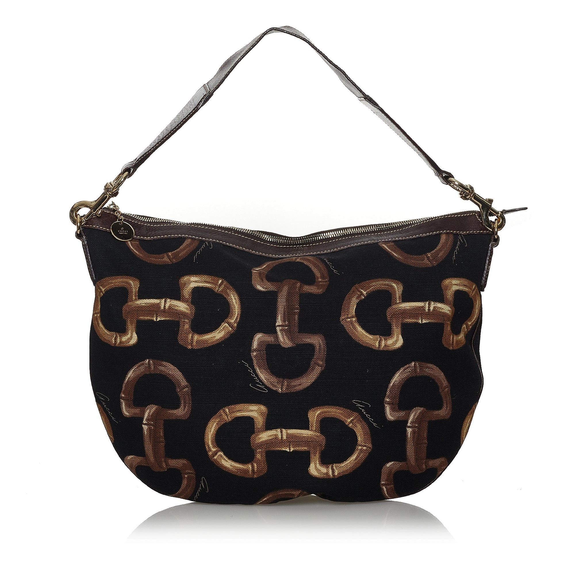 Gucci Gucci Classic Interlocking Bamboo Horsebit Hobo Bag Size ONE SIZE - 1 Thumbnail