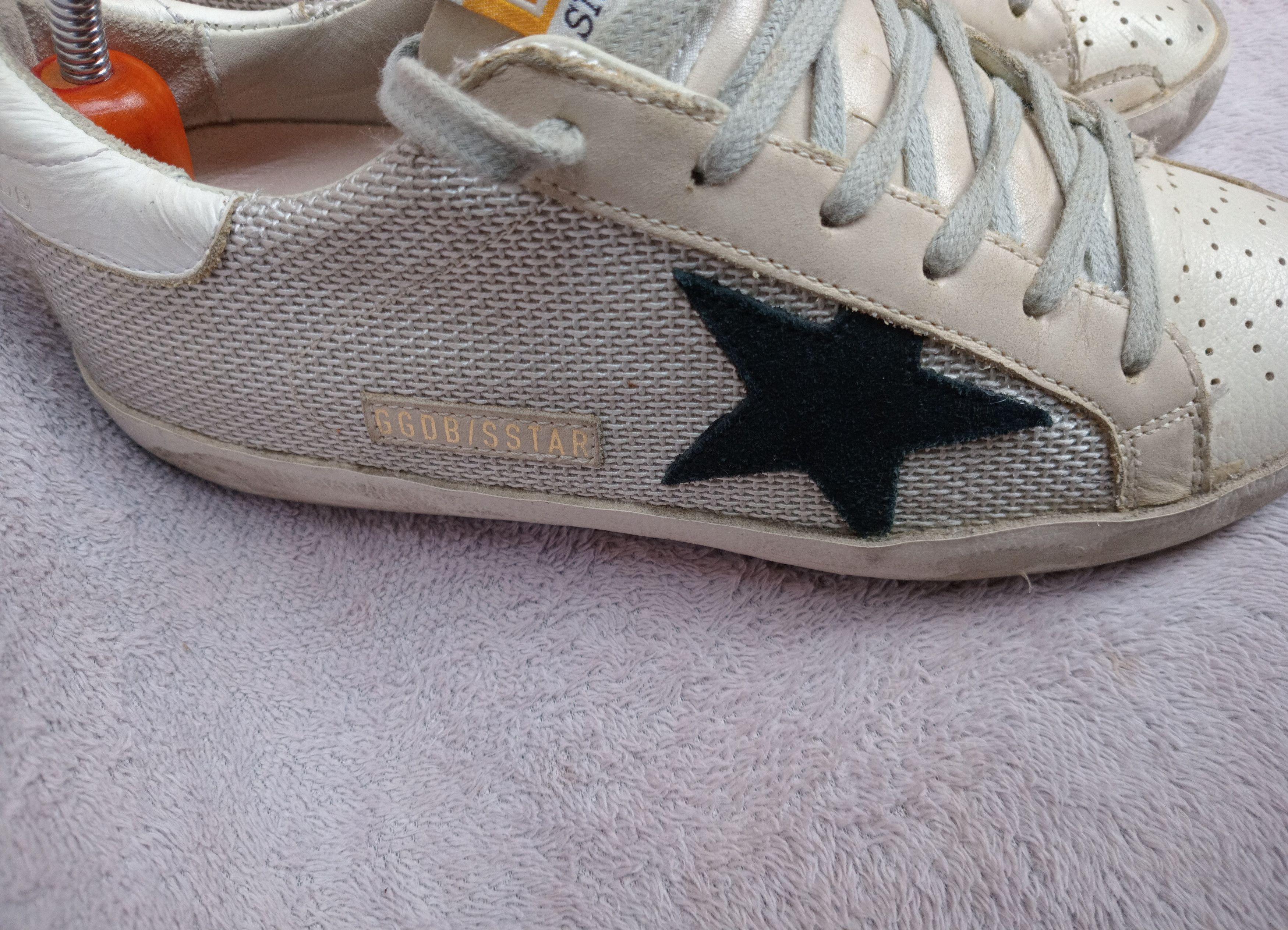 Golden Goose Golden Goose GGDB Superstar White Mesh Size US 7 / IT 37 - 3 Thumbnail