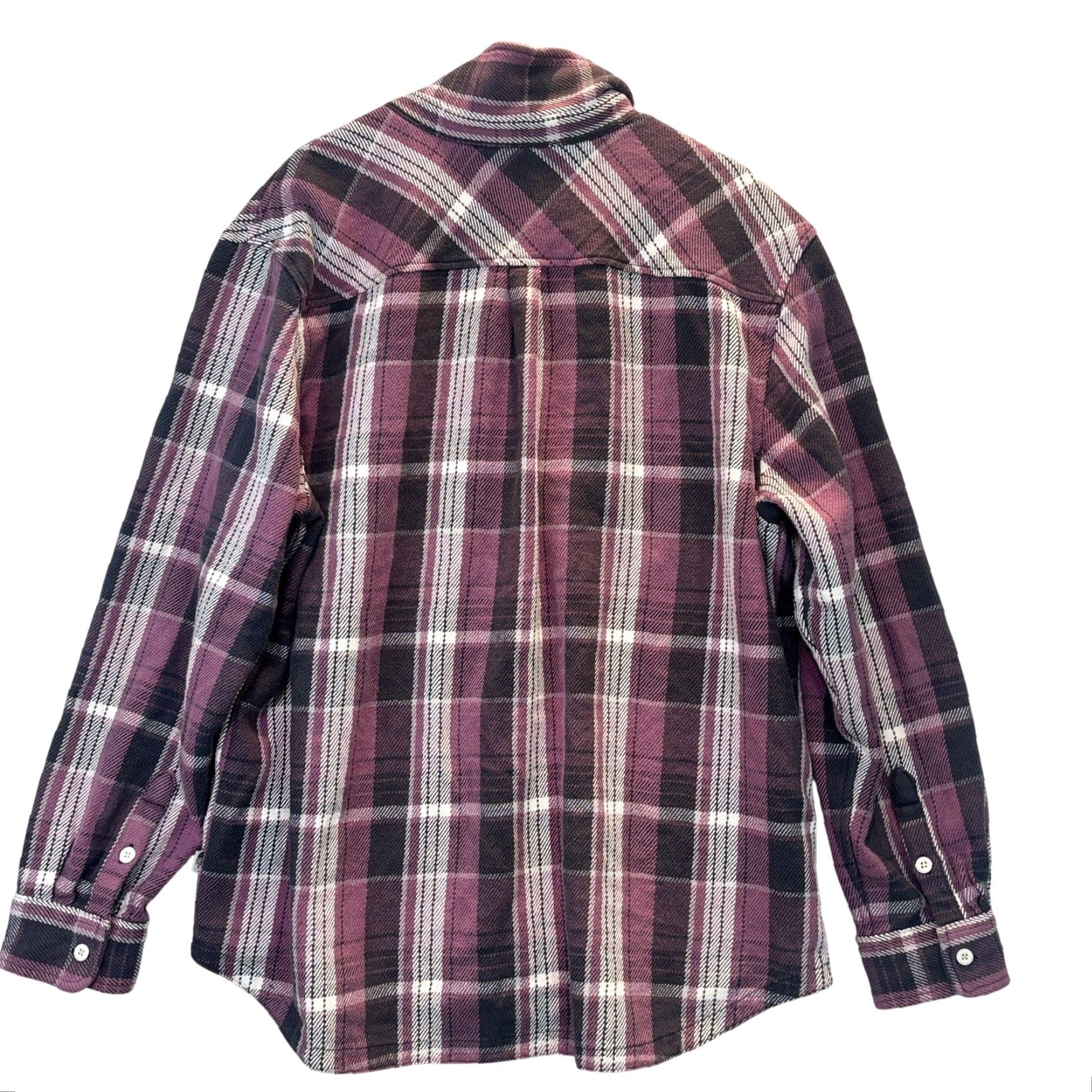 The North Face The North Face Plaid Flannel Shirt 2XL Mens Purple Plaid Button-Up Valley Twill Shacket Overshirt Size US XXL / EU 58 / 5 - 2 Thumbnail