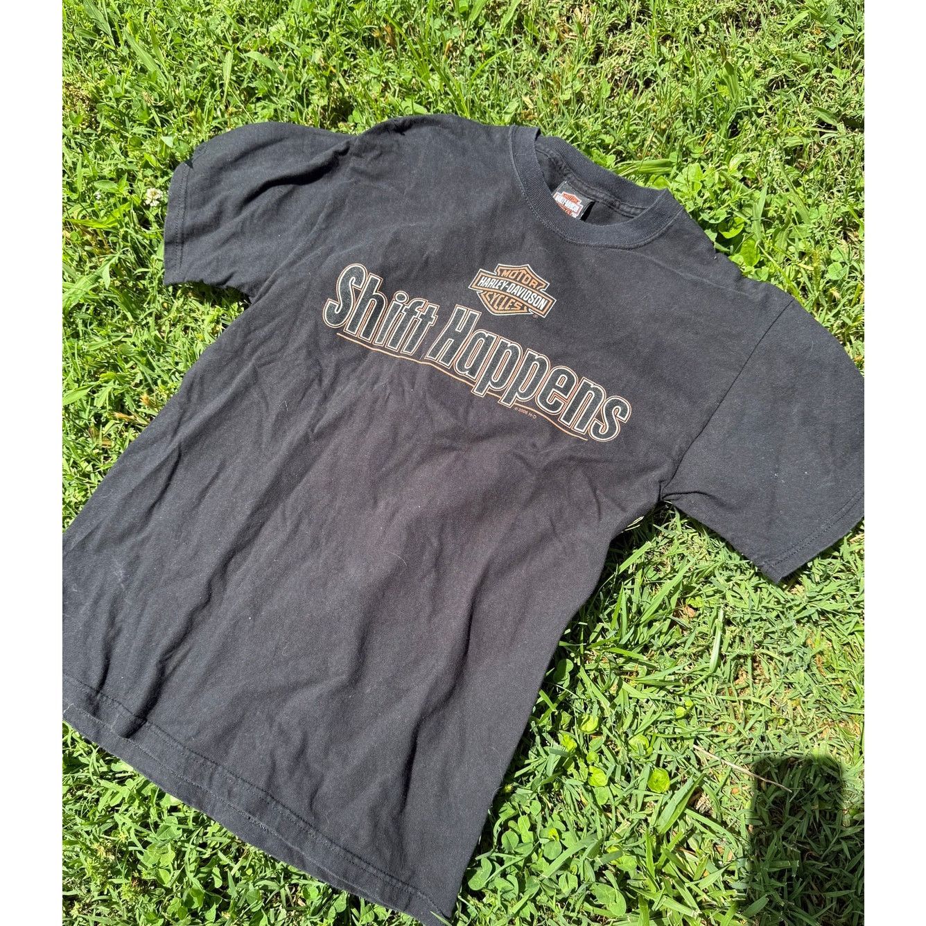 Harley Davidson Y2K Vintage Harley "Shift Happens" Tshirt Medium Size US M / EU 48-50 / 2 - 1 Thumbnail