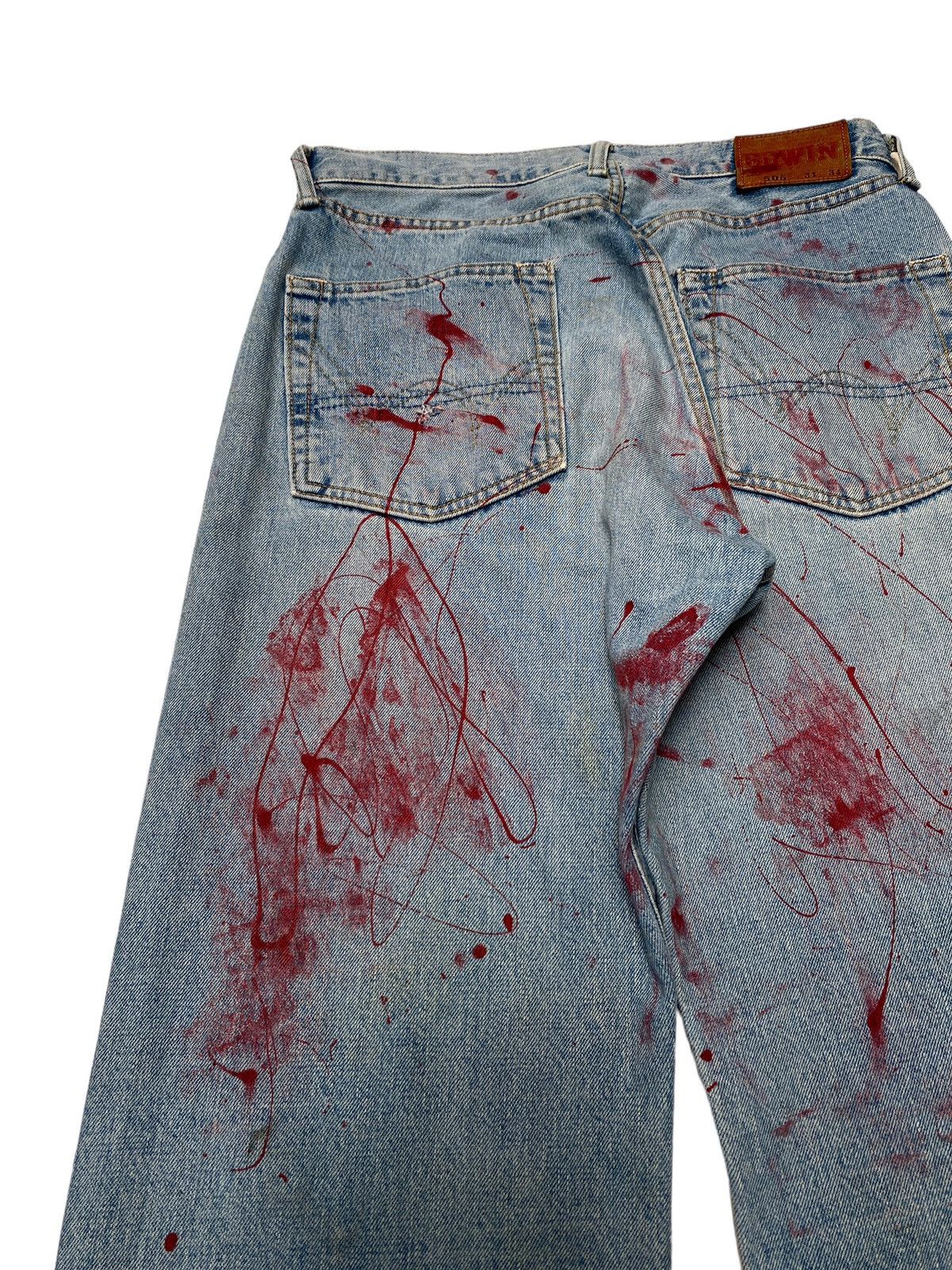 Edwin Vintage Brand Edwin Distressed Jeans 1990s Size US 30 / EU 46 - 9 Thumbnail