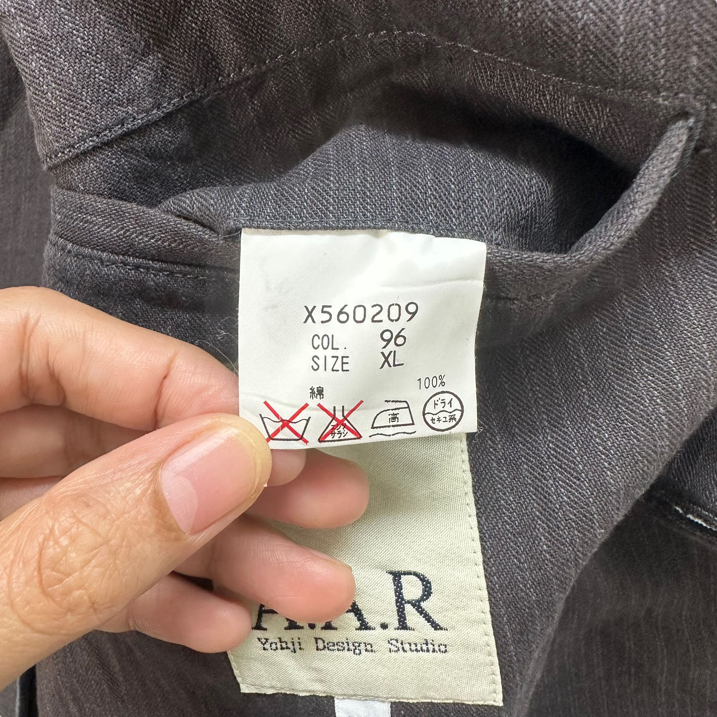 Yohji Yamamoto AAR YOHJI DESIGN STUDIO CASUAL JACKET #7929-190 Size US XL / EU 56 / 4 - 10 Thumbnail