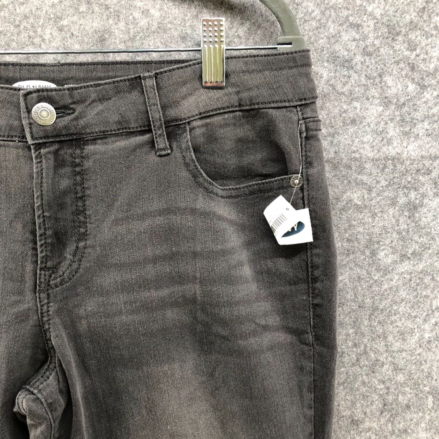 Old Navy Old Navy Jeans Womens 10P Gray Mid Rise Skinny Super Skinny 5-Pocket Cotton Blend Denim NWT/NWT (NWT) Size 32" / US 10 / IT 46 - 5 Thumbnail