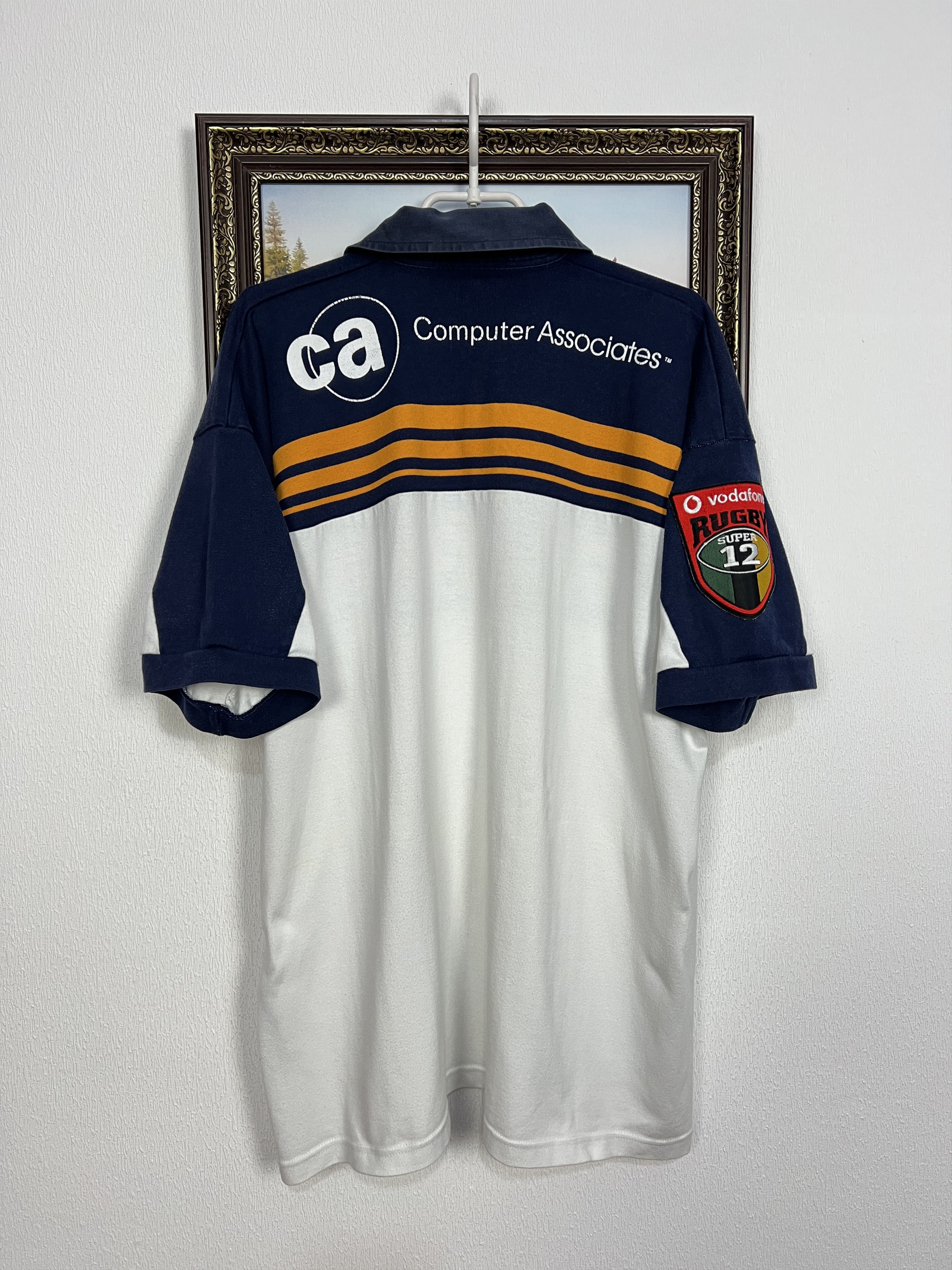 Canterbury of New Zealand Vintage Canterbury Brumbies Rugby Union Jersey Trikot Shirt Size US XL / EU 56 / 4 - 7 Thumbnail
