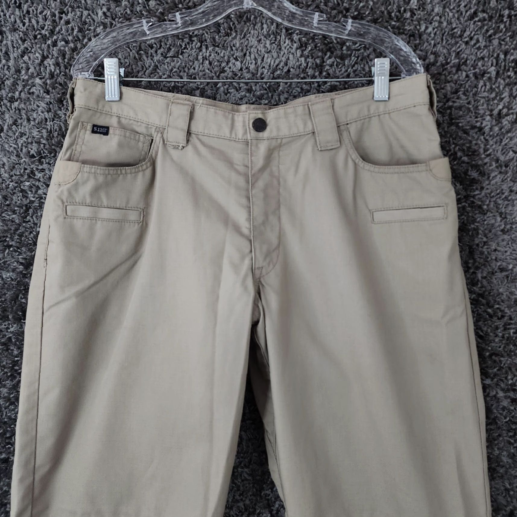 Vintage 5.11 Tactical Pants Mens Beige Straight 34x34 Size US 34 / EU 50 - 2 Thumbnail