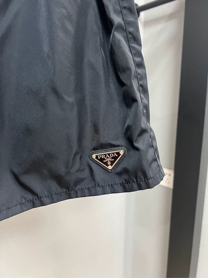 Prada Prada Black Nylon Triangle Logo Shorts -2505 Size US 38 / EU 54 - 3 Thumbnail