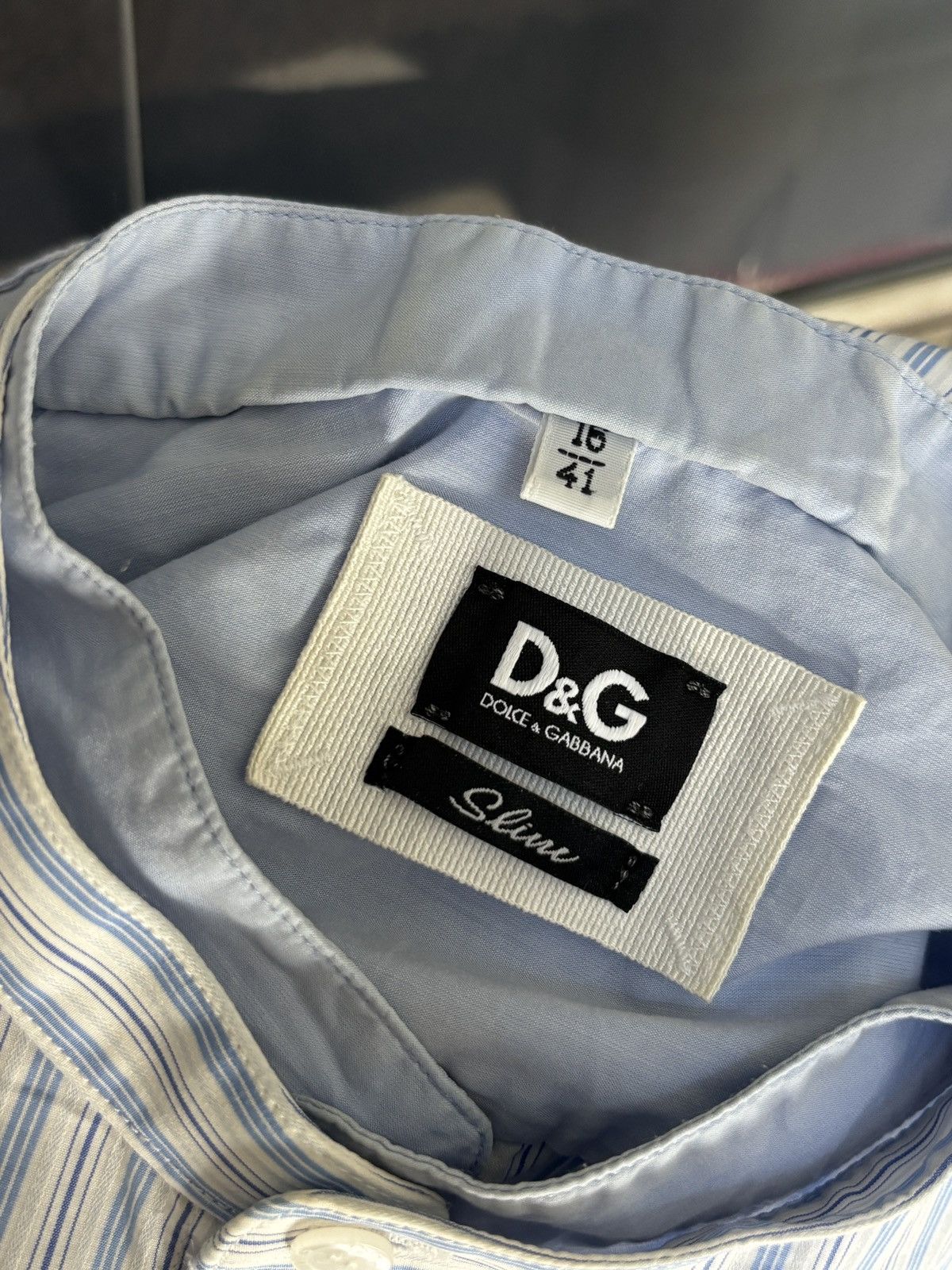 Dolce & Gabbana Dolce & Gabbana vintage layered hybrid striped shirt Size US M / EU 48-50 / 2 - 9 Thumbnail