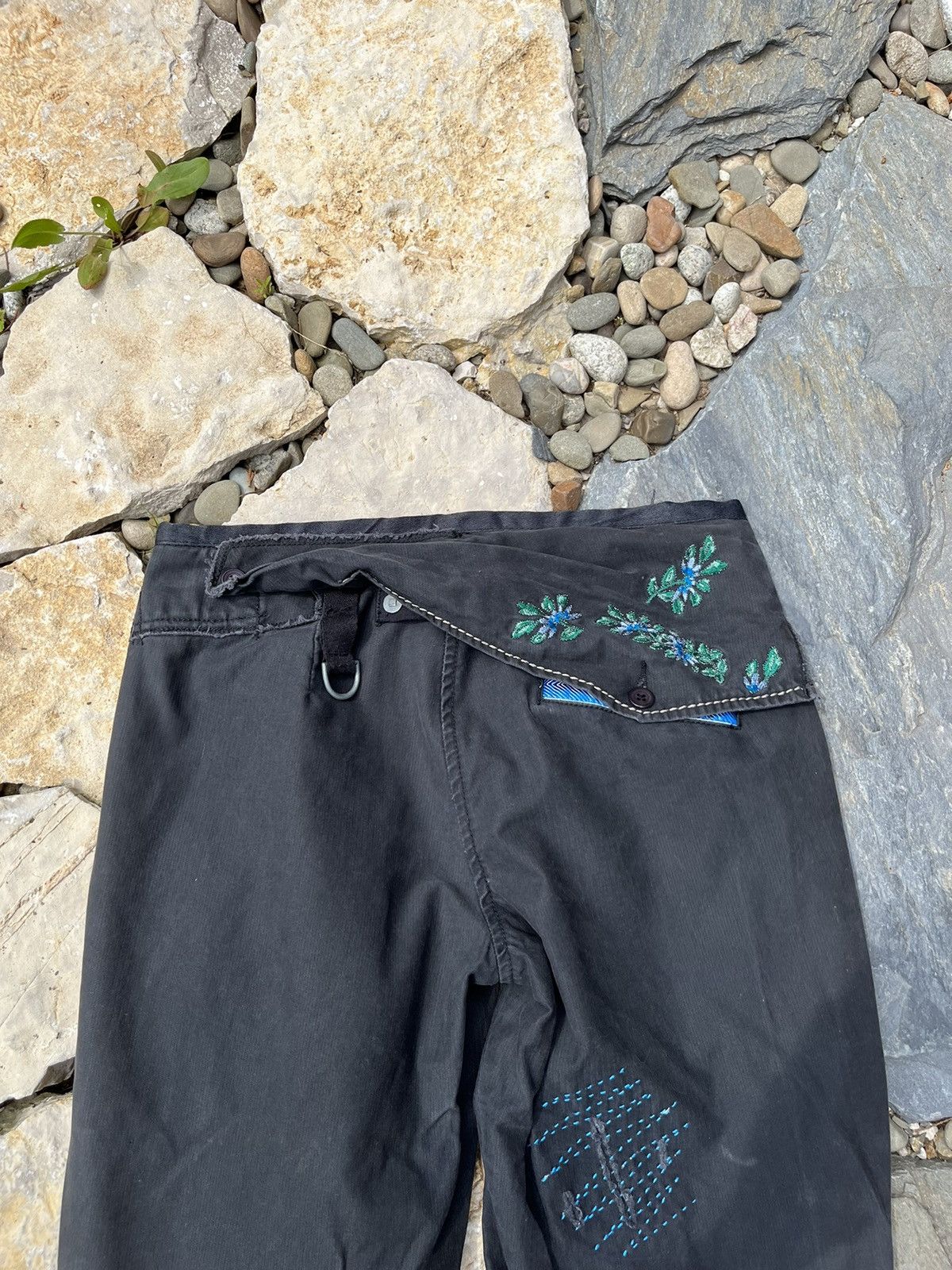 Marithe + Francois Girbaud Vintage Marithe Francois Girbaud floral y2k bondage pants Size 26" / US 2 / IT 38 - 11 Thumbnail