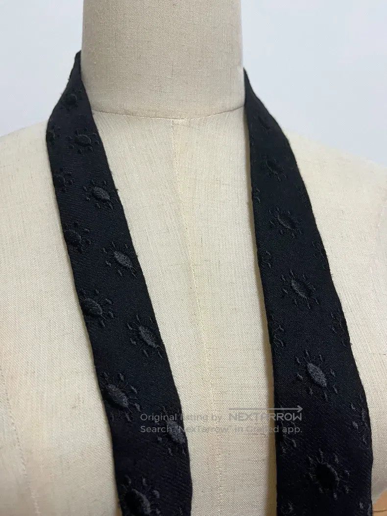 Ann Demeulemeester Ann Demeulemeester Embroidered Tie Size ONE SIZE - 2 Thumbnail