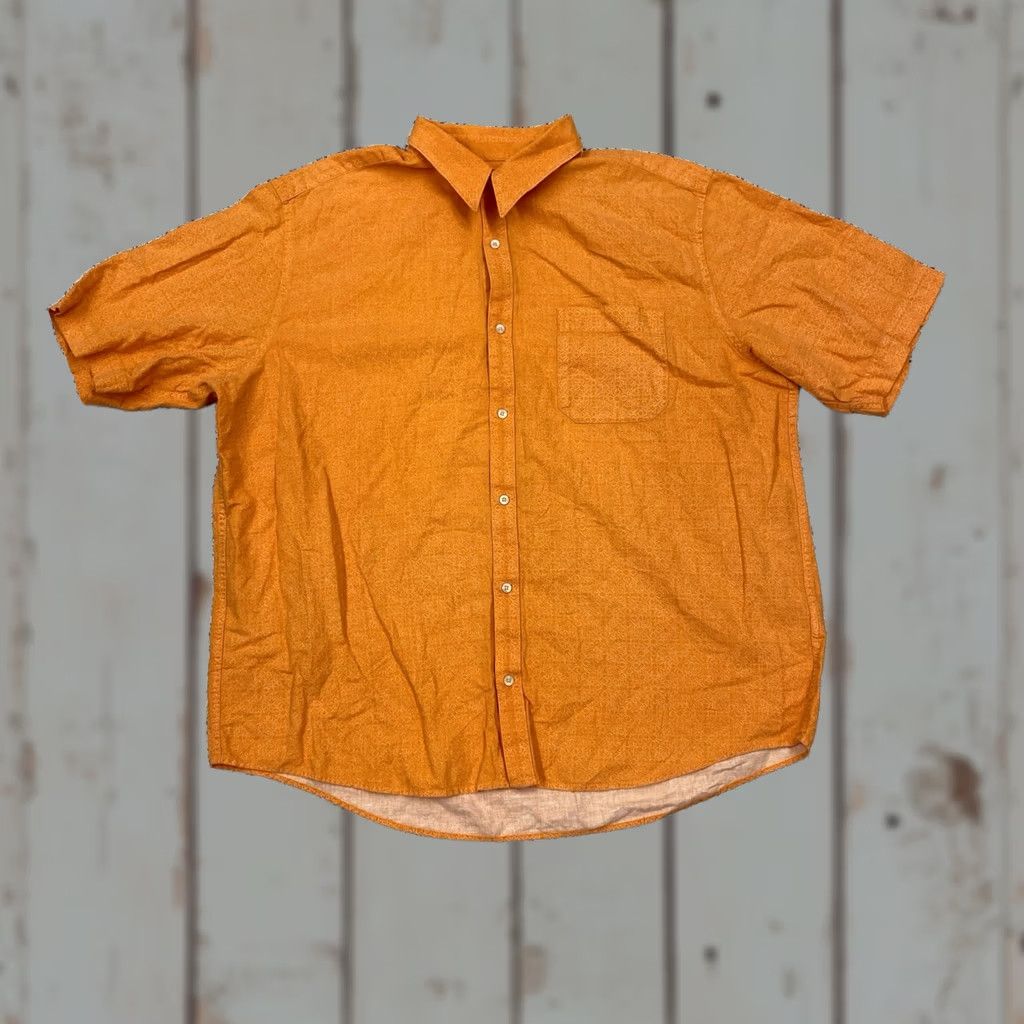 Eddie Bauer VINTAGE Eddie Bauer Shirt Men 2XL Tall Peach Linen Blend Short Sleeve Relaxed Beachy Size US XXL / EU 58 / 5 - 1 Thumbnail