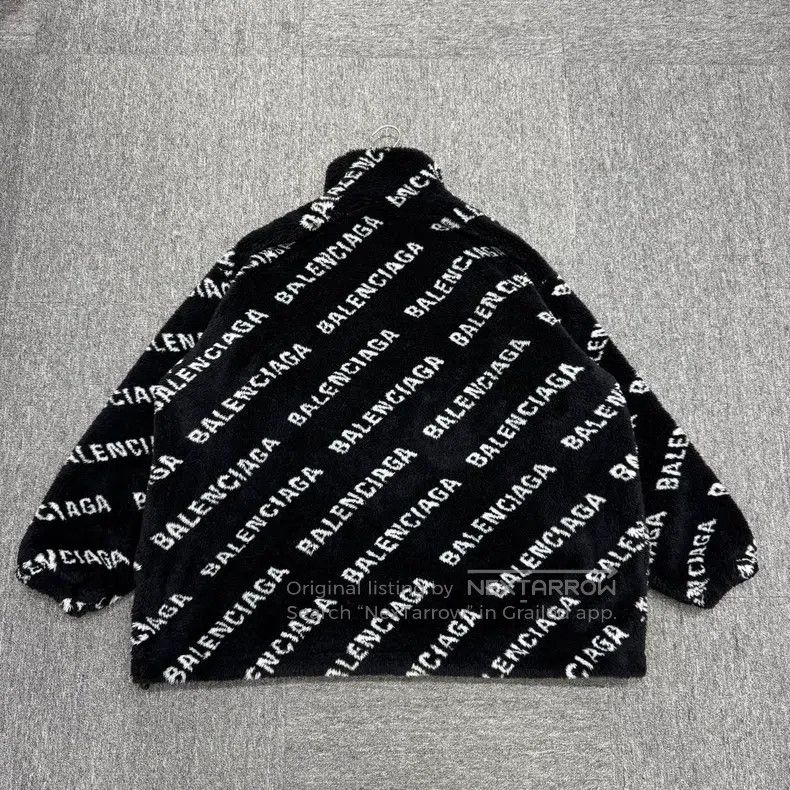 Balenciaga Balenciaga Bullet Screen Printed Teddy Coat Size XXS / US 00 / IT 34 - 5 Thumbnail