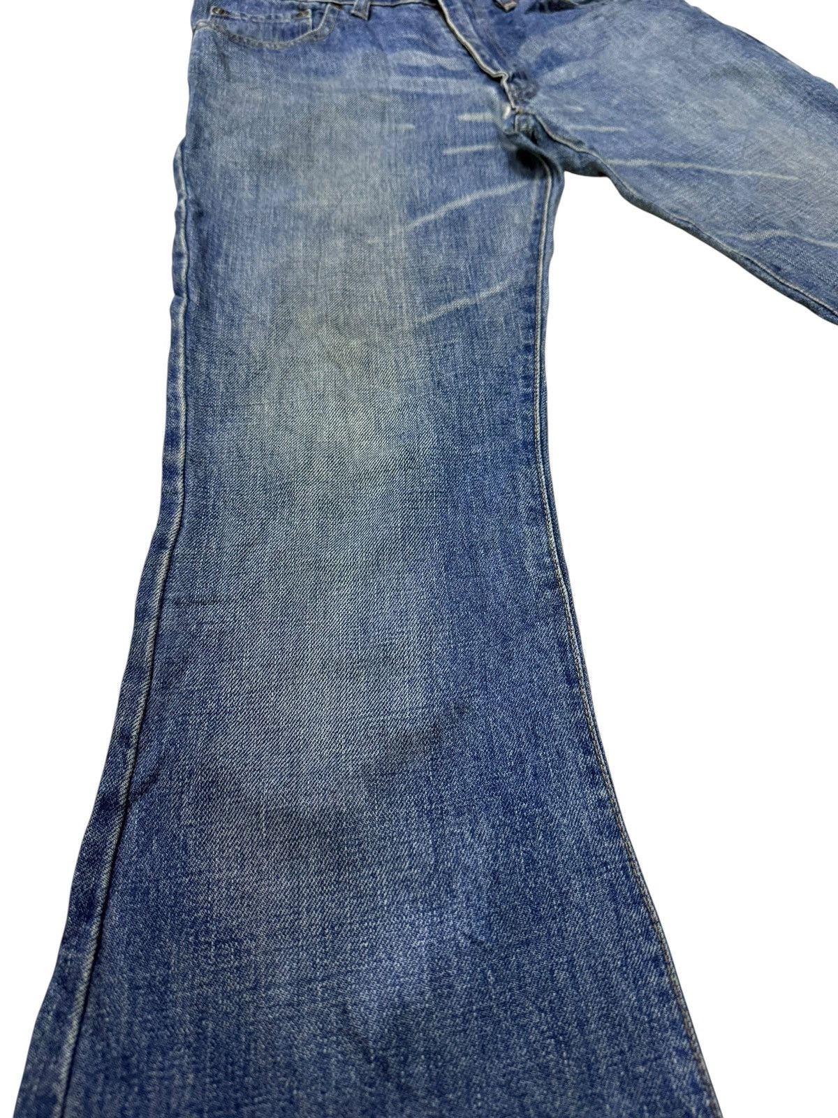 Big John Vintage 80s Big John Flared Stacked Distressed Denim Size US 28 / EU 44 - 6 Thumbnail