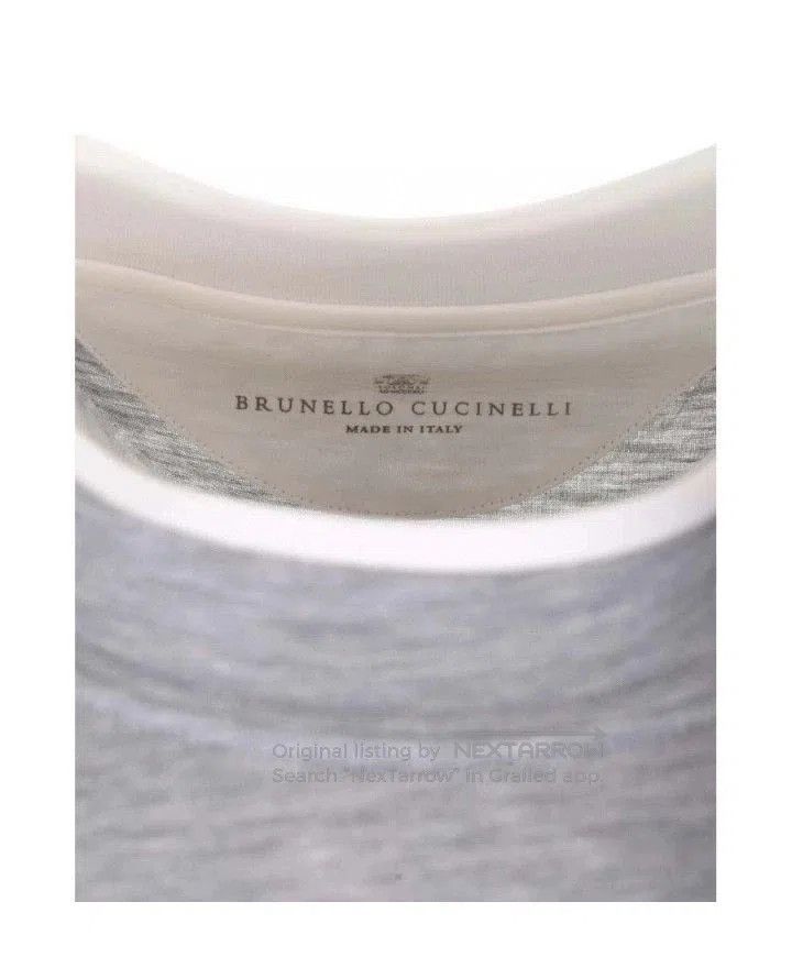 Brunello Cucinelli Brunello Cucinelli Silk-Cotton Layered T-shirt. Size US M / EU 48-50 / 2 - 1 Thumbnail