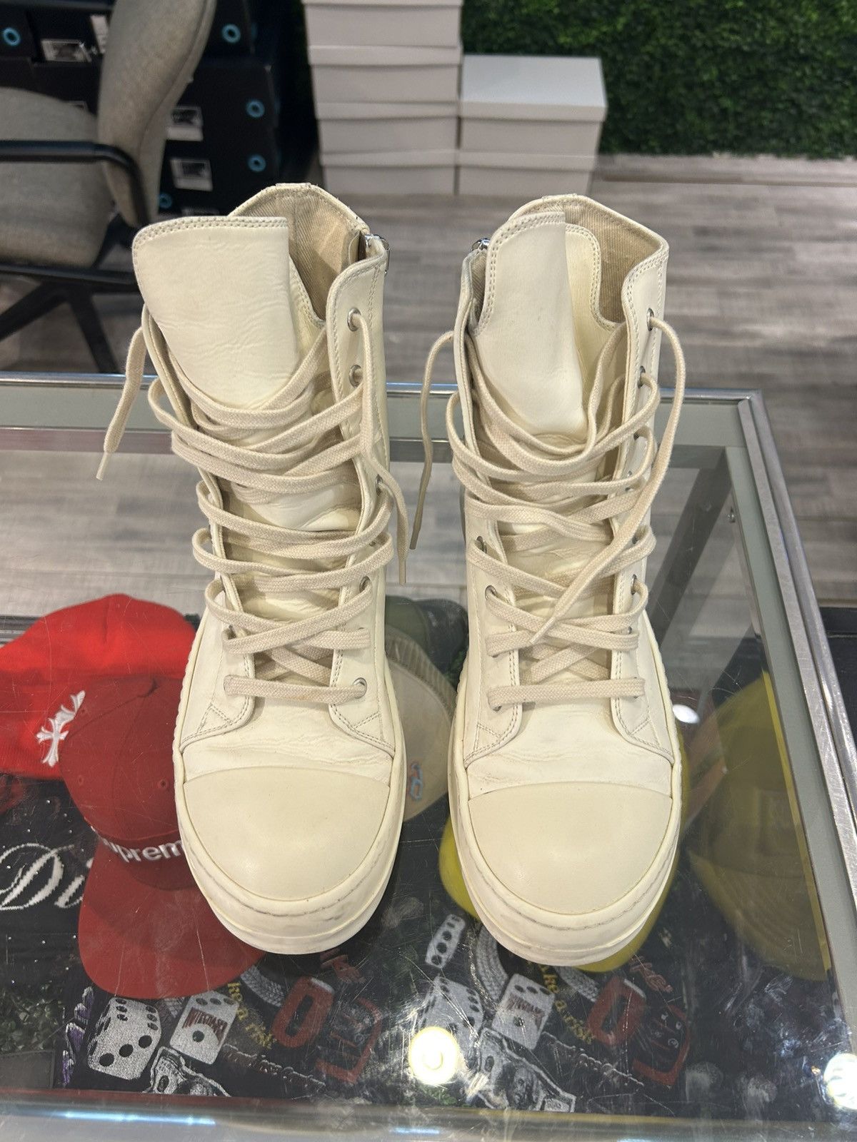 Rick Owens Rick Owens Ramones High-Top Sneakers Size US 9 / EU 42 - 1 Thumbnail