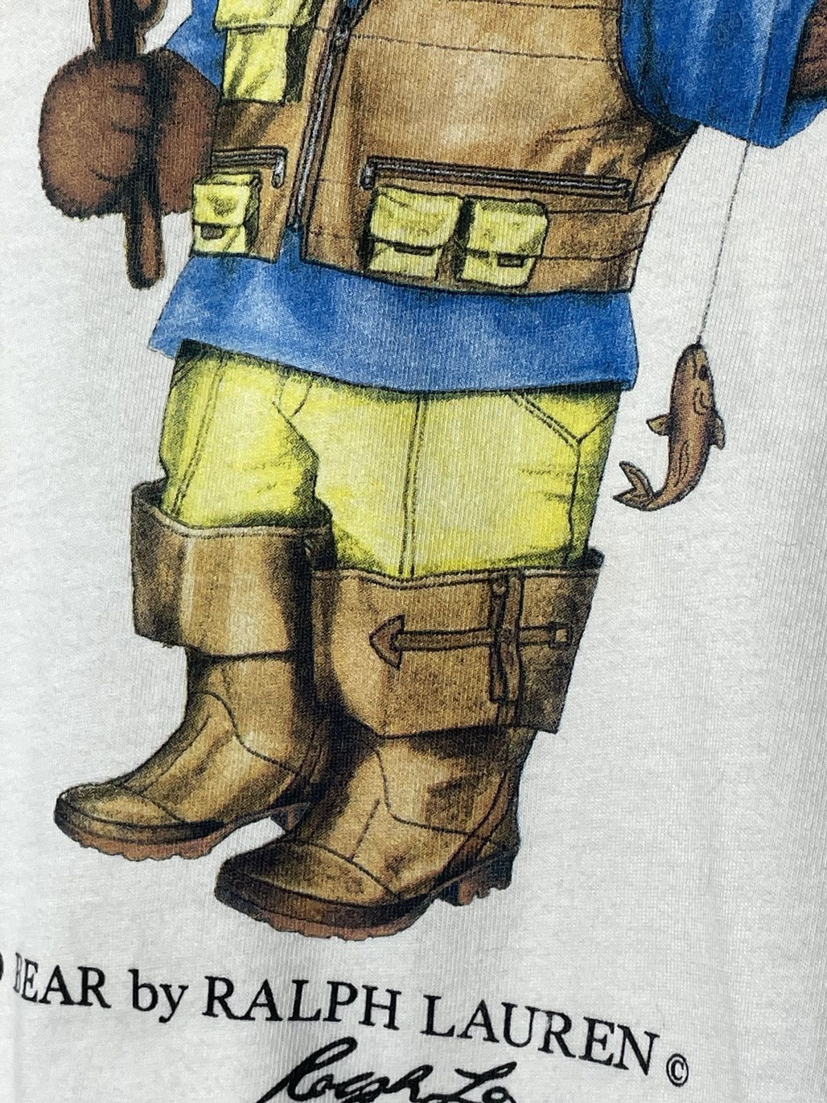 Polo Ralph Lauren × RRL Ralph Lauren × Vintage T-Shirt Polo Bear Fisherman OG Vintage Size US L / EU 52-54 / 3 - 4 Thumbnail