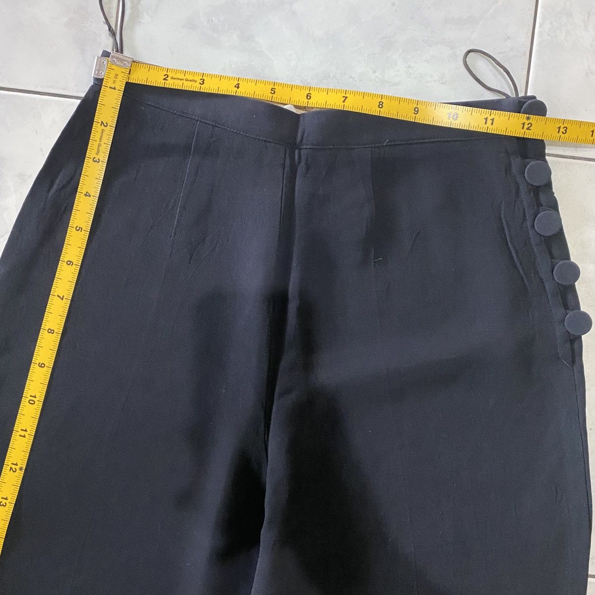 Jean Paul Gaultier Jean Paul Gaultier Classique Black High-Waist Wide-Leg Pants Size 25" / US 0 / IT 36 - 18 Thumbnail