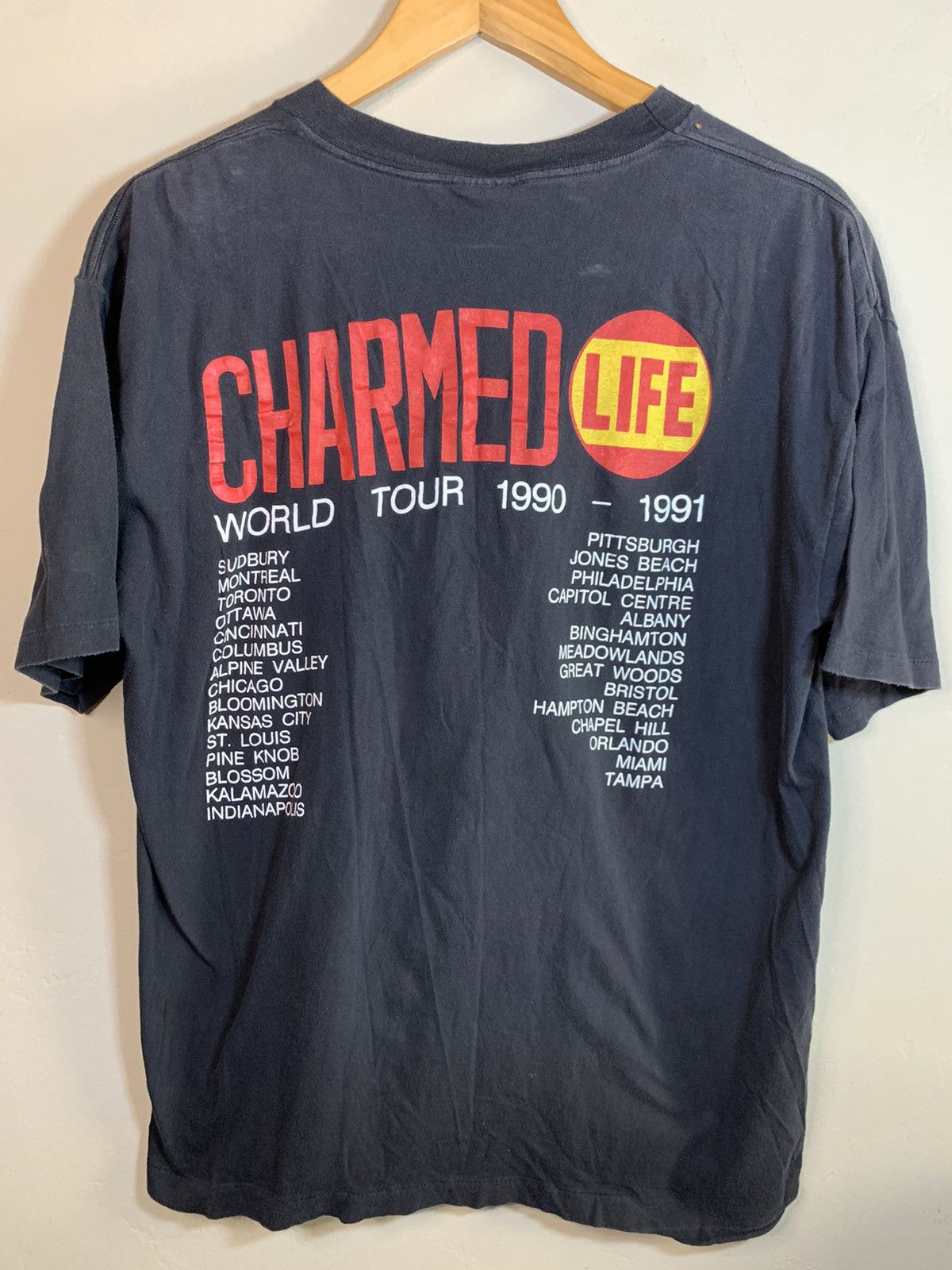 Band Tees × Brockum × Vintage RARE Vintage 1990 Billy Idol Charmed Life Brockum Tour Shirt Size US L / EU 52-54 / 3 - 2 Thumbnail