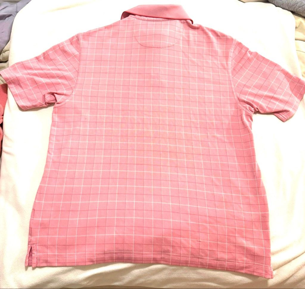 The Unbranded Brand Pink Vintage Men’s Golf Shirt sz-M Size US M / EU 48-50 / 2 - 2 Thumbnail