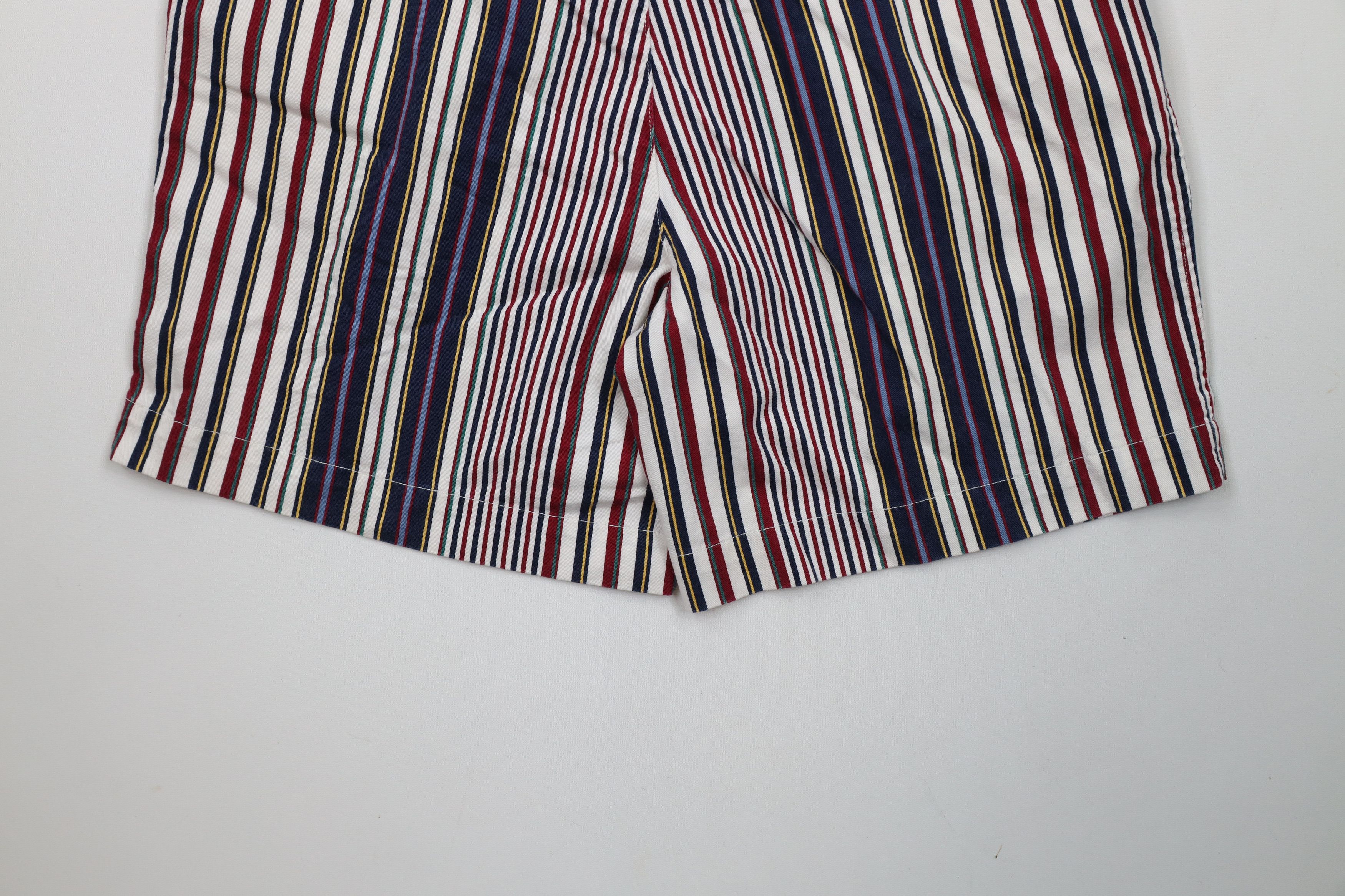 Vintage Vintage 90s Streetwear Striped Above Knee Chino Shorts Size US 32 / EU 48 - 13 Thumbnail