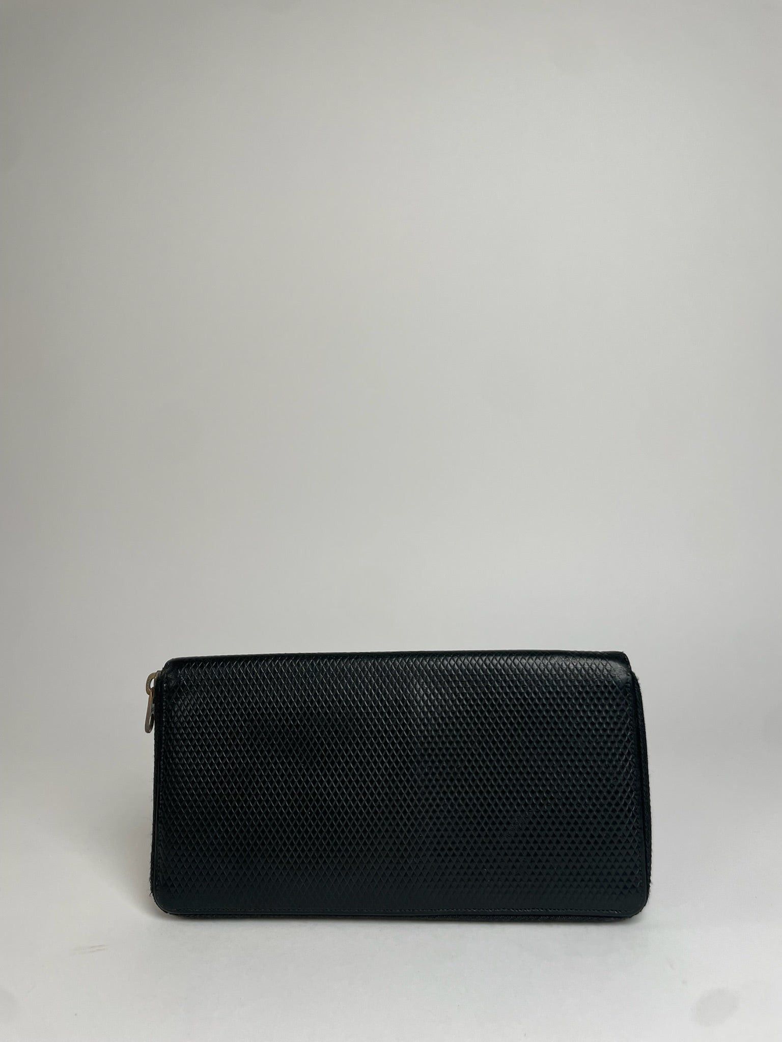 Comme des Garcons Vintage Celine Paris Snake Emblossed Leather Wallet Black Size ONE SIZE - 1 Thumbnail