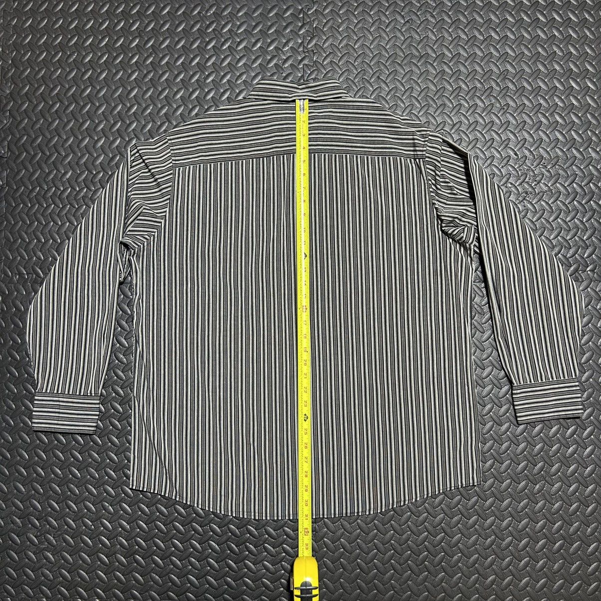 Other Axcess Claiborne Button Down Dress Shirt Striped Black XL Size US XL / EU 56 / 4 - 12 Thumbnail