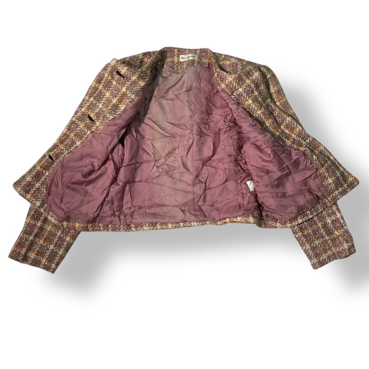 Christophe Lemaire Paul Lemaire Cropped Knitted Tweed Jacket Women Size XS / US 0-2 / IT 36-38 - 14 Thumbnail