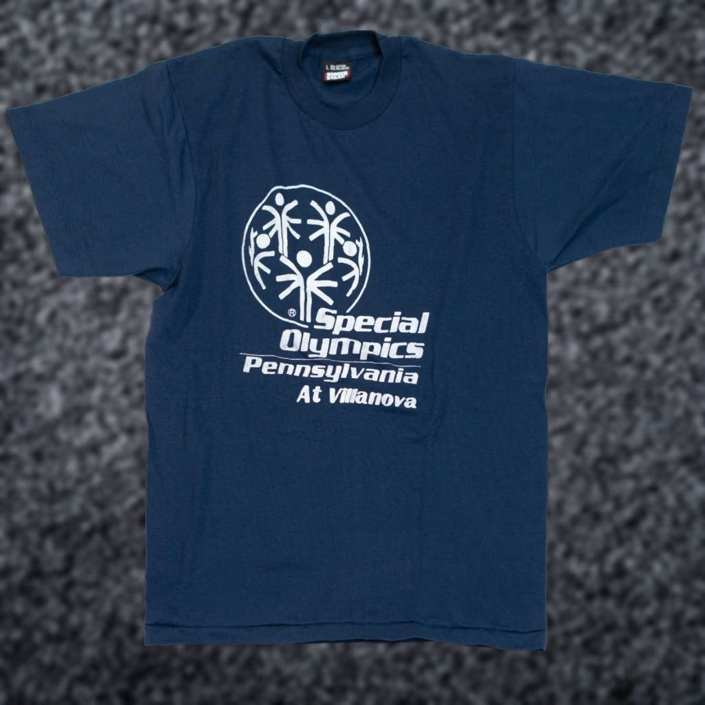 Vintage VINTAGE Special Olympic T-Shirt Adult L Blue 1990s Cartoon Retro Logo Screen Stars Best USA Police Misc Sports Unisex Mens Womens Size US L / EU 52-54 / 3 - 1 Thumbnail