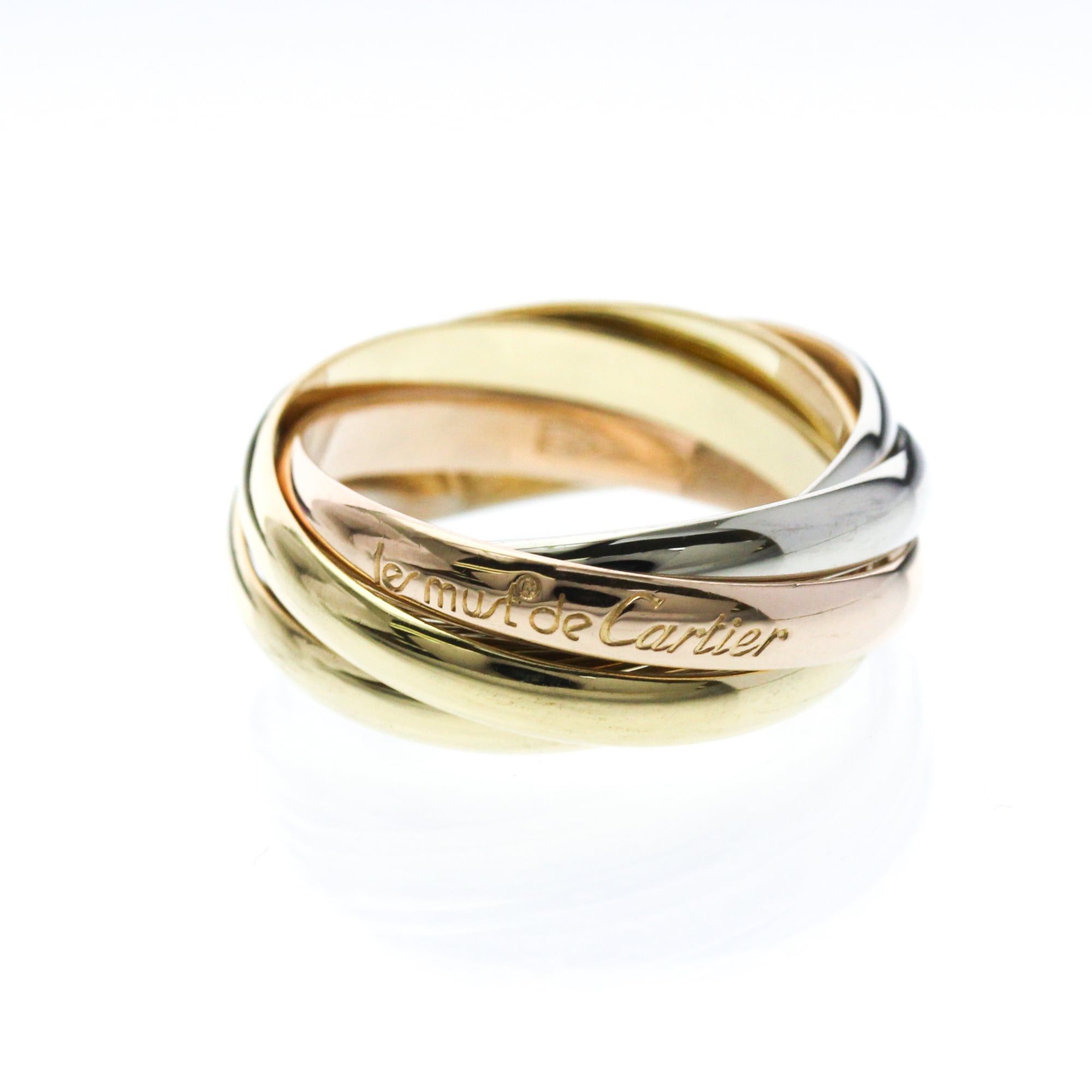 Cartier Cartier トリニティリング Yellow Gold (18K),Pink Gold (18K),White Gold (18K) Fashion No Stone Band Ring Gold Size ONE SIZE - 1 Thumbnail