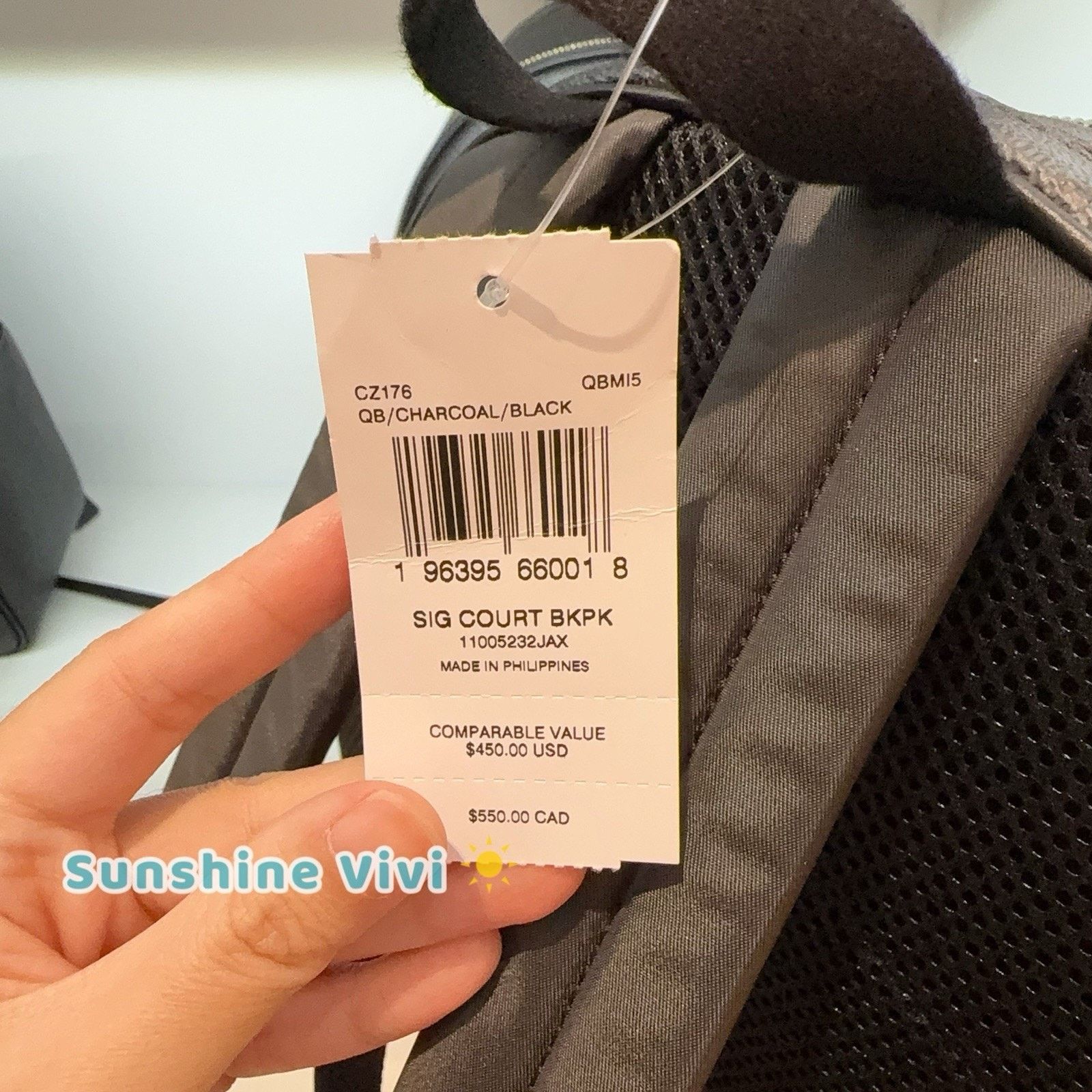 Coach NWT Coach CZ176 Court Backpack Gunmetal/Charcoal/Black Size ONE SIZE - 4 Thumbnail