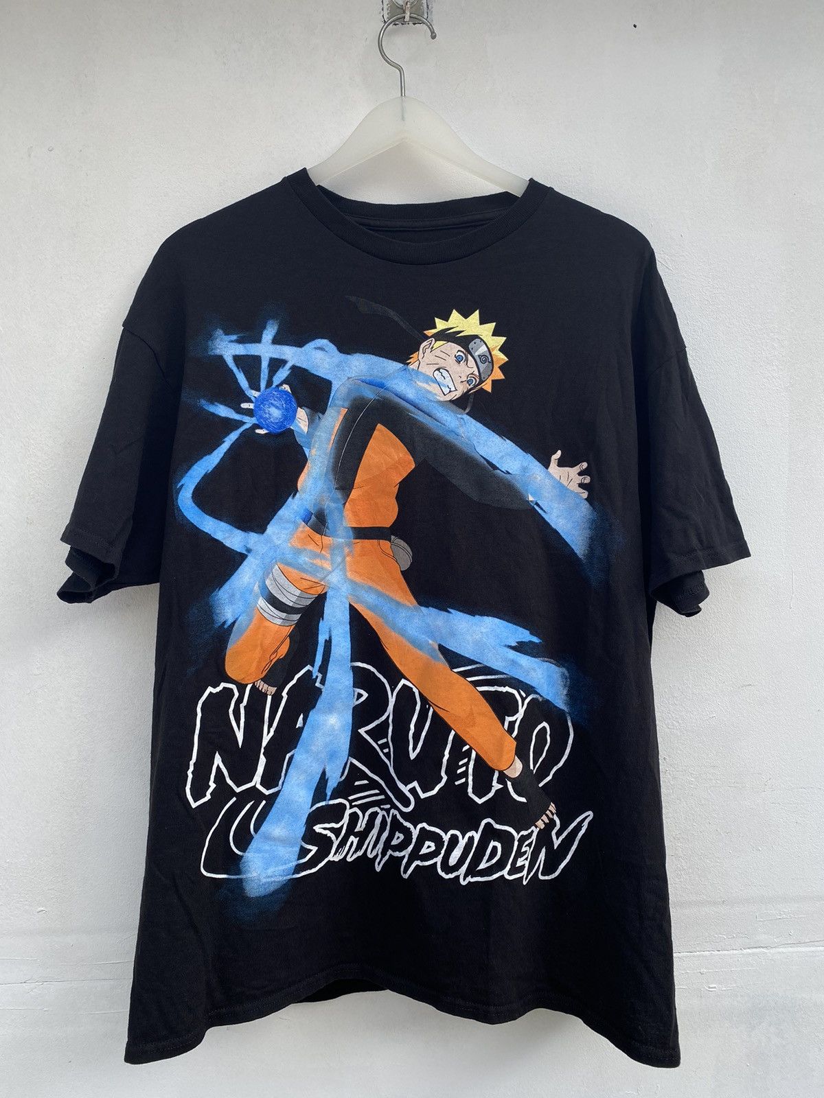 image of Anima Naruto Sasuke Shippuden Big Print Size XL in Black, Men's