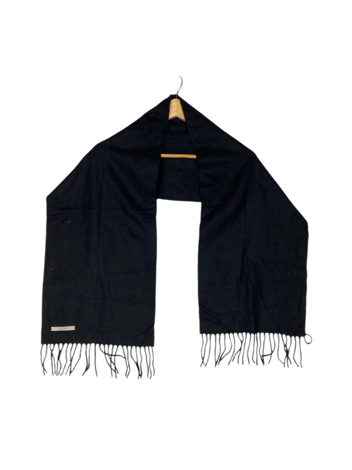 Christian Dior Monsieur Authentic Christian Dior Lamb Wool Scarf Black Size ONE SIZE - 2 Thumbnail