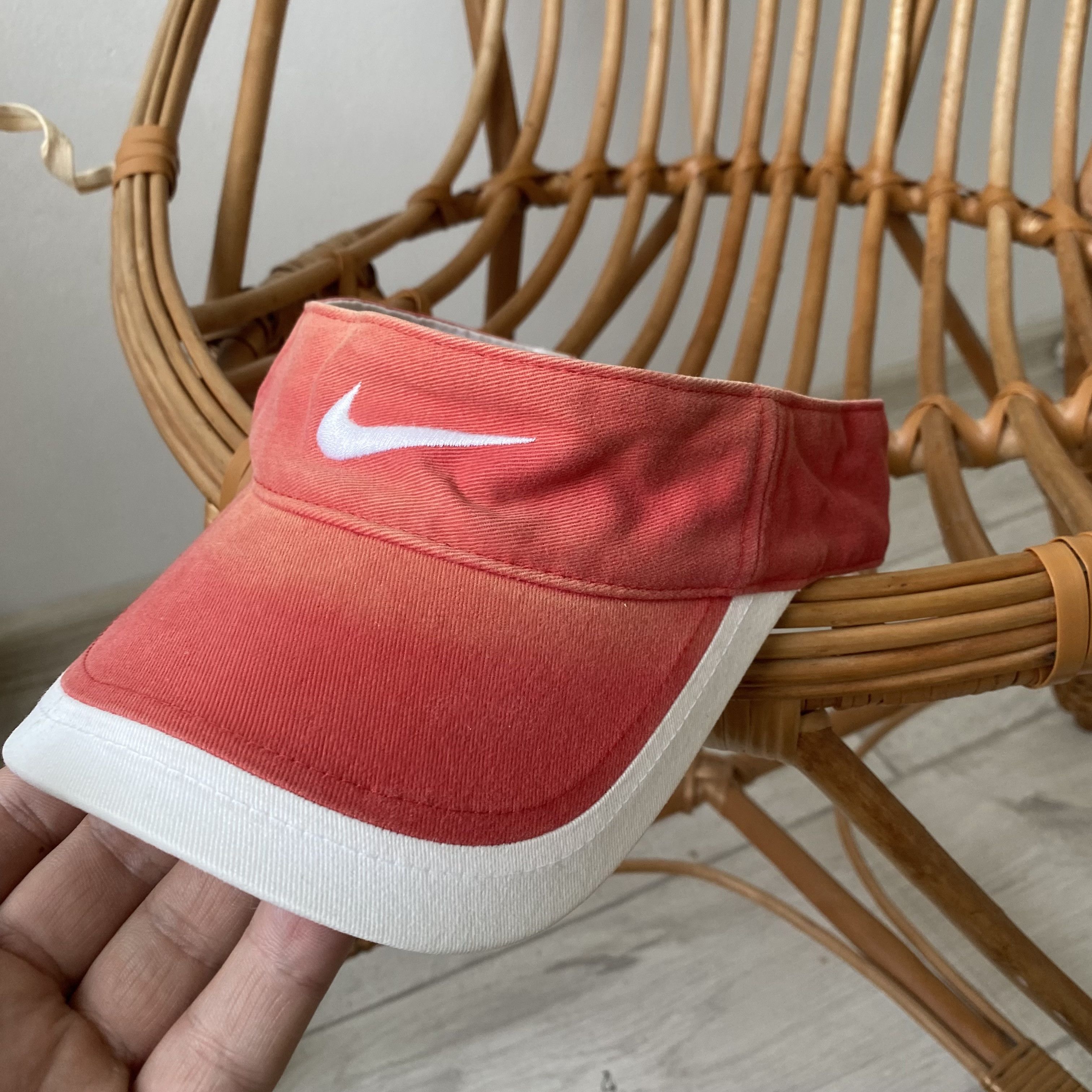 Nike Vintage Faded Visor Nike Golf Cap Center Swoosh Logo Size ONE SIZE - 6 Thumbnail