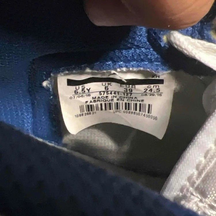 Jordan Brand Jordan 1 High Storm Blue 575441127 Gs Size 6.5y 8 Women No B Size US 8 / IT 38 - 6 Thumbnail