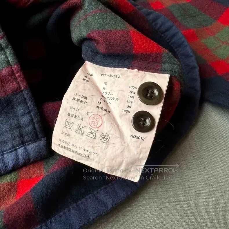 Junya Watanabe Junya Watanabe Patchwork Plaid Wool Long Sleeve Shirt Size US S / EU 44-46 / 1 - 9 Thumbnail