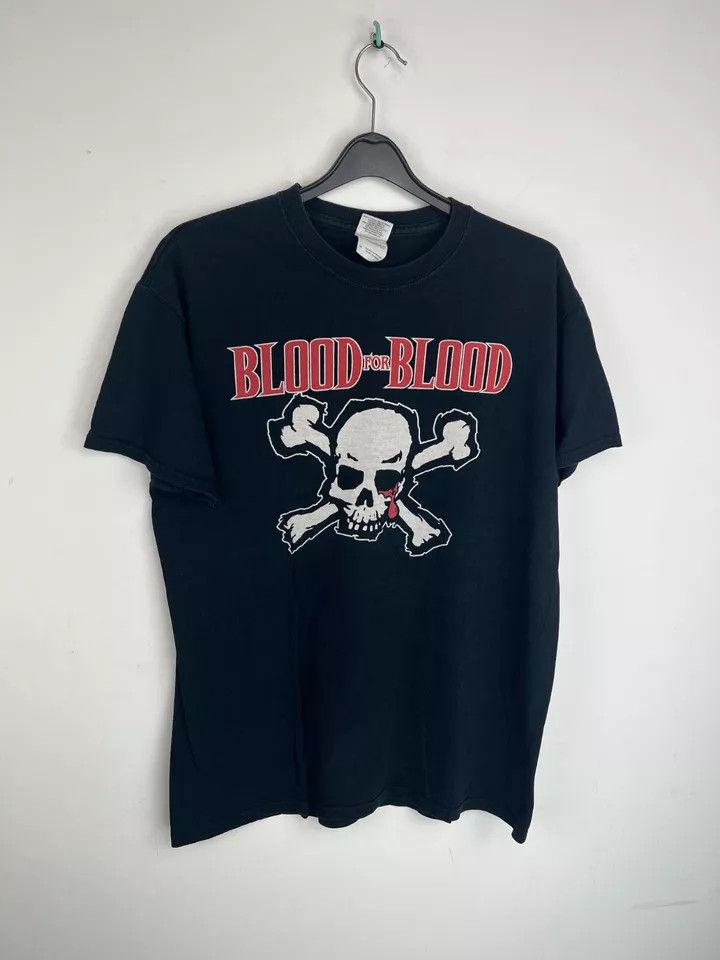 Vintage RARE 90s Vintage Boston Band BLOOD for BLOOD hardcore Size US M / EU 48-50 / 2 - 7 Thumbnail
