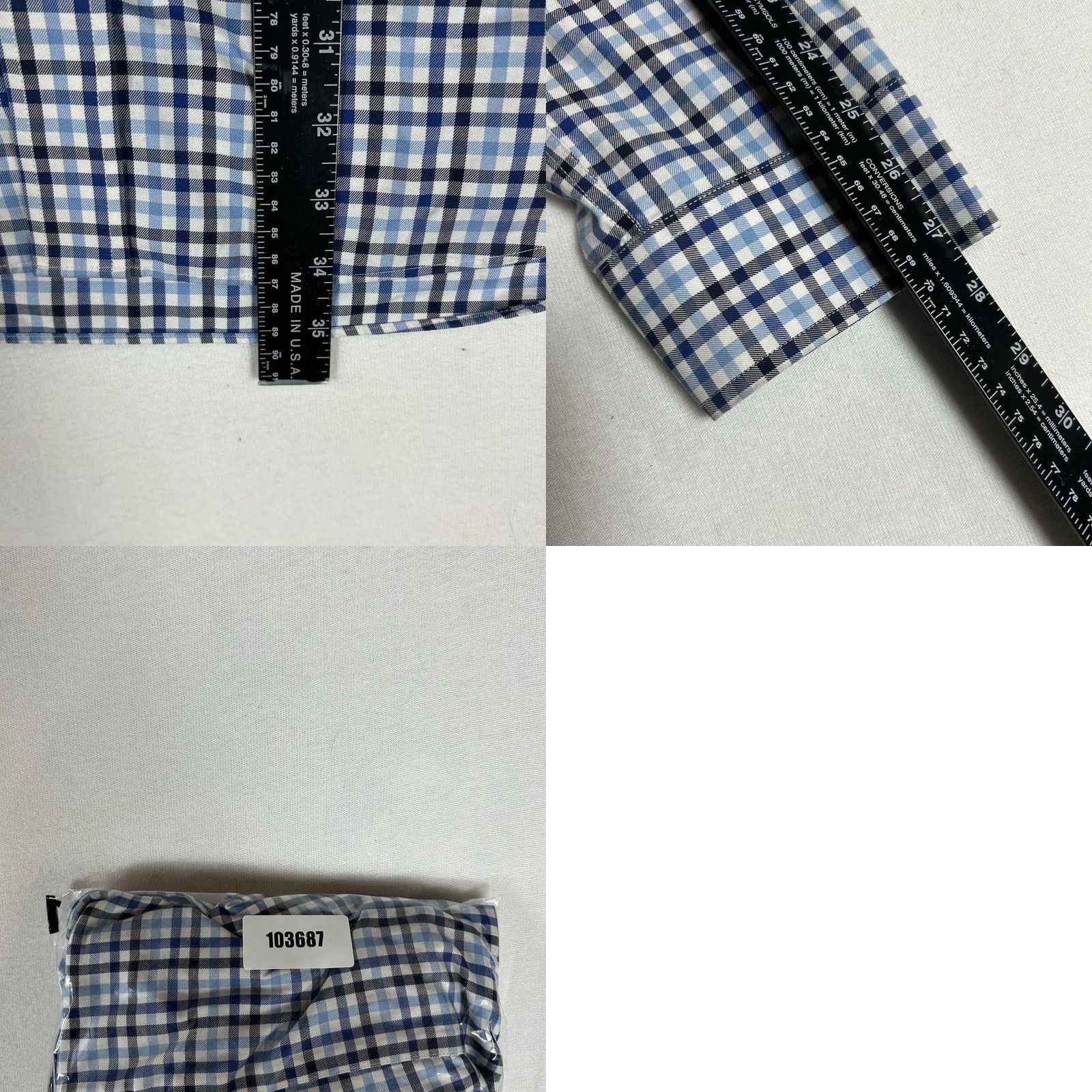 Vintage Duluth Wrinkle Fighter Long Sleeve Button Up Shirt Mens XL Tall Plaid Blue Size US XL / EU 56 / 4 - 8 Thumbnail