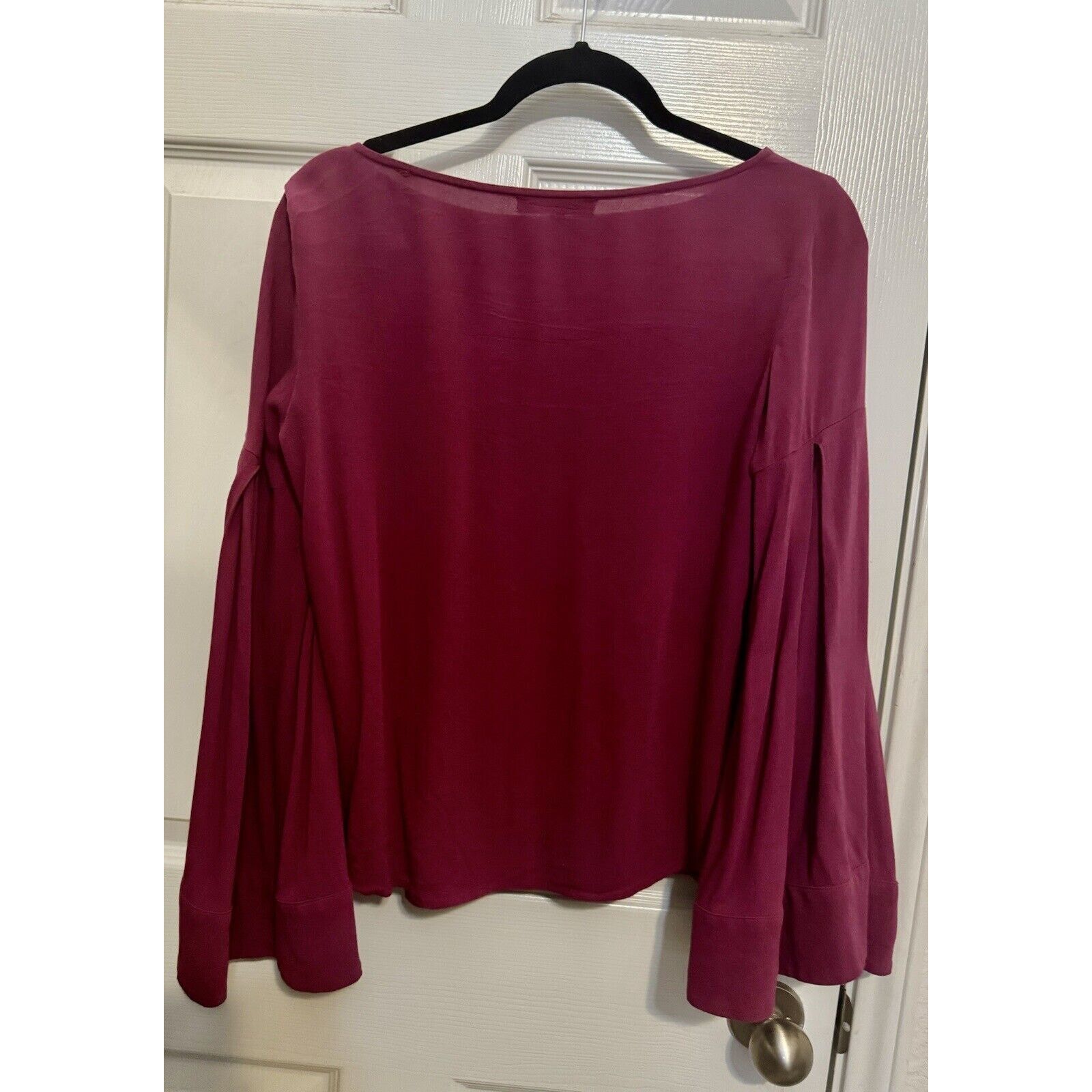 Anthropologie Anthropologie Ro & De Flare Bell Trumpet Sleeve Blouse - S Size S / US 4 / IT 40 - 5 Thumbnail