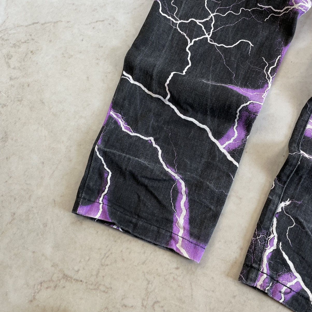 Jaded London × Japanese Brand Jaded London Purple Thunder Bolt Skate Fit Baggy Y2K Jeans Size US 32 / EU 48 - 11 Thumbnail