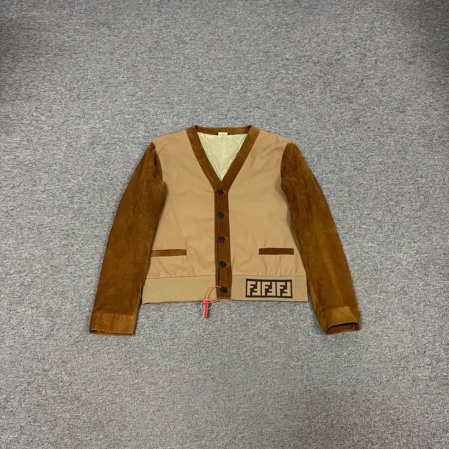 Fendi FENDI SIZE 48 Leather patchwork Karlson jacket| Size M / US 6-8 / IT 42-44 - 1 Thumbnail