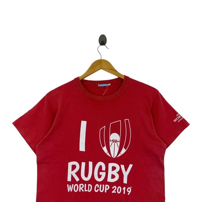Vintage RUGBY WORLD CUP 2019 Japan Host Nation Jonah Lomu Tee Shirt Size US M / EU 48-50 / 2 - 2 Thumbnail