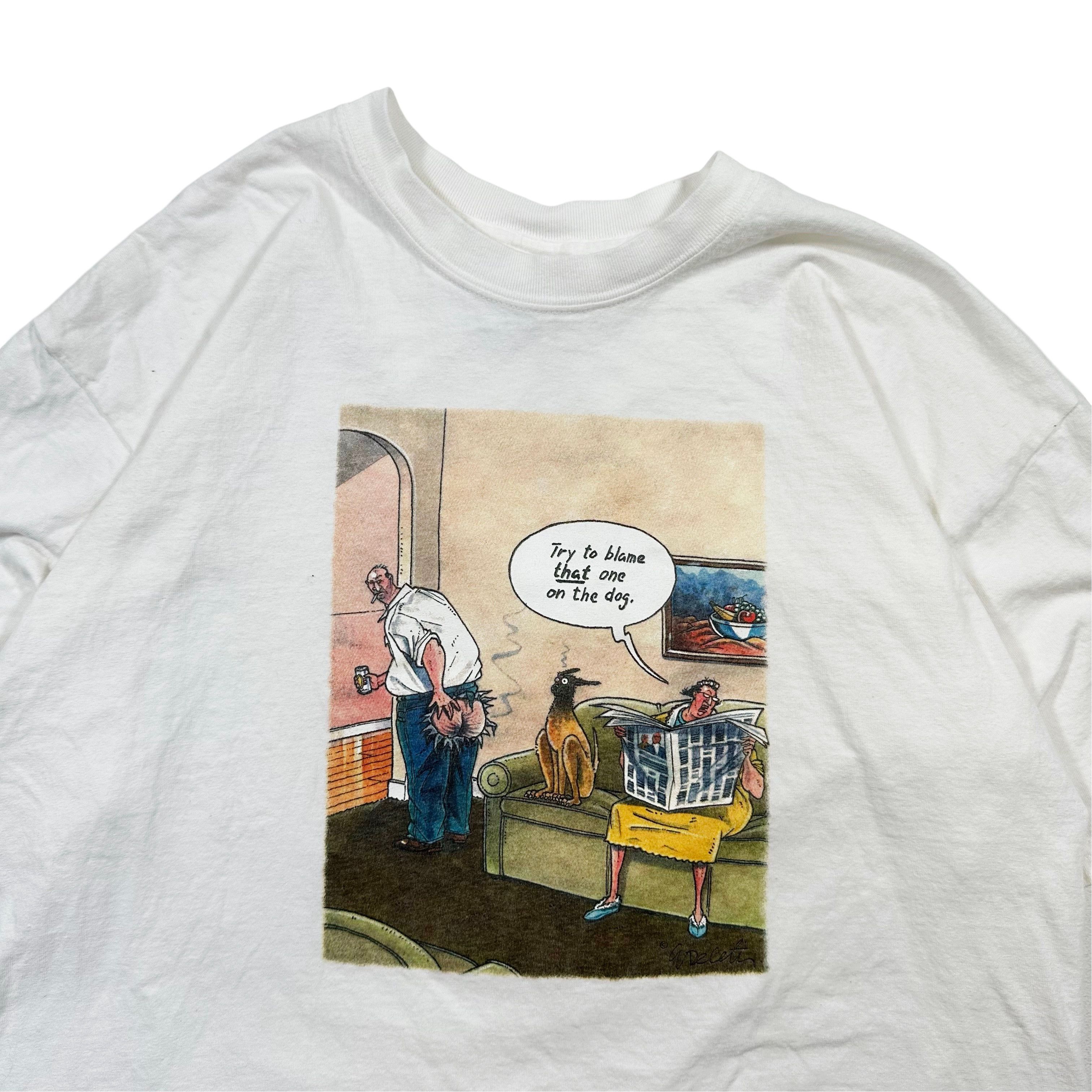 Vintage Vintage 90s Try to Blame THAT on the Dog Graphic Parody Size US XL / EU 56 / 4 - 2 Thumbnail