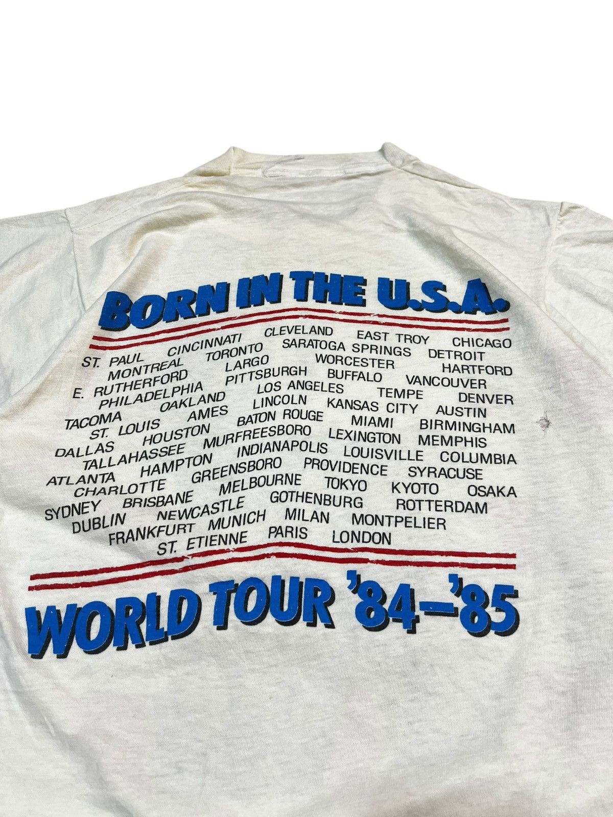 Band Tees Bruce Springsteen Born in the USA World Tour ‘84-‘85 Size US M / EU 48-50 / 2 - 7 Thumbnail