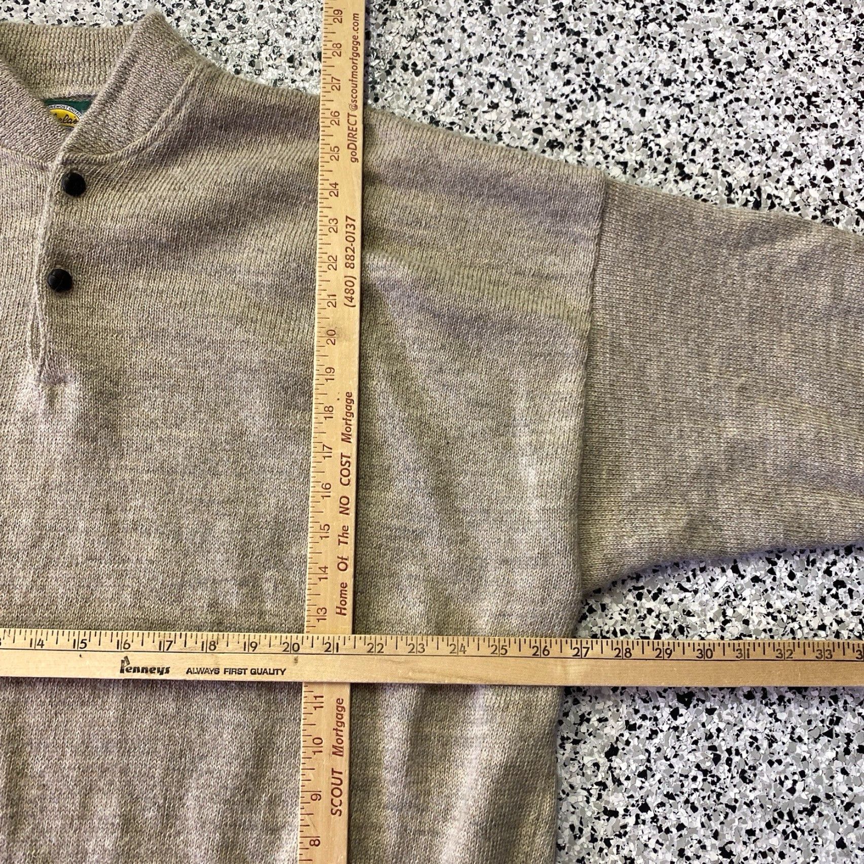 Vintage VINTAGE Cabela's Outdood Wool Blend Sweater Shirt 2XL Beige Mens 90s Classic Outdoor Wool Blend Pullover Sweater Size US XXL / EU 58 / 5 - 2 Thumbnail